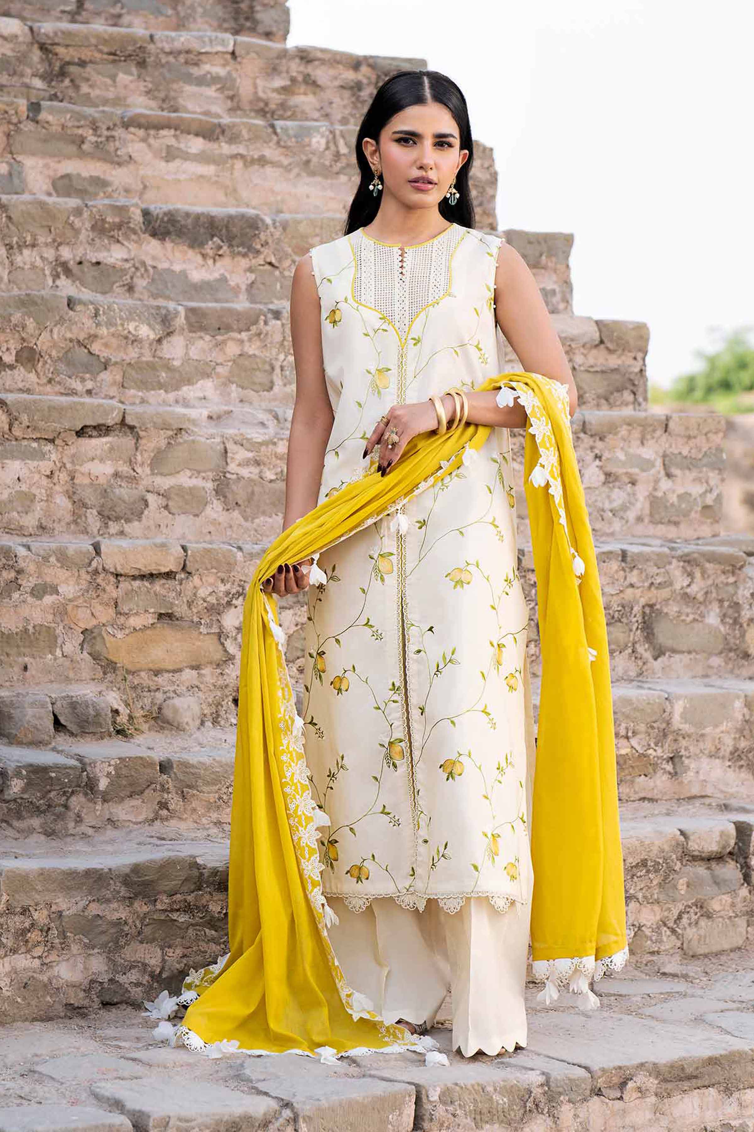 3 Piece - Dyed Embroidered Suit - 42502251