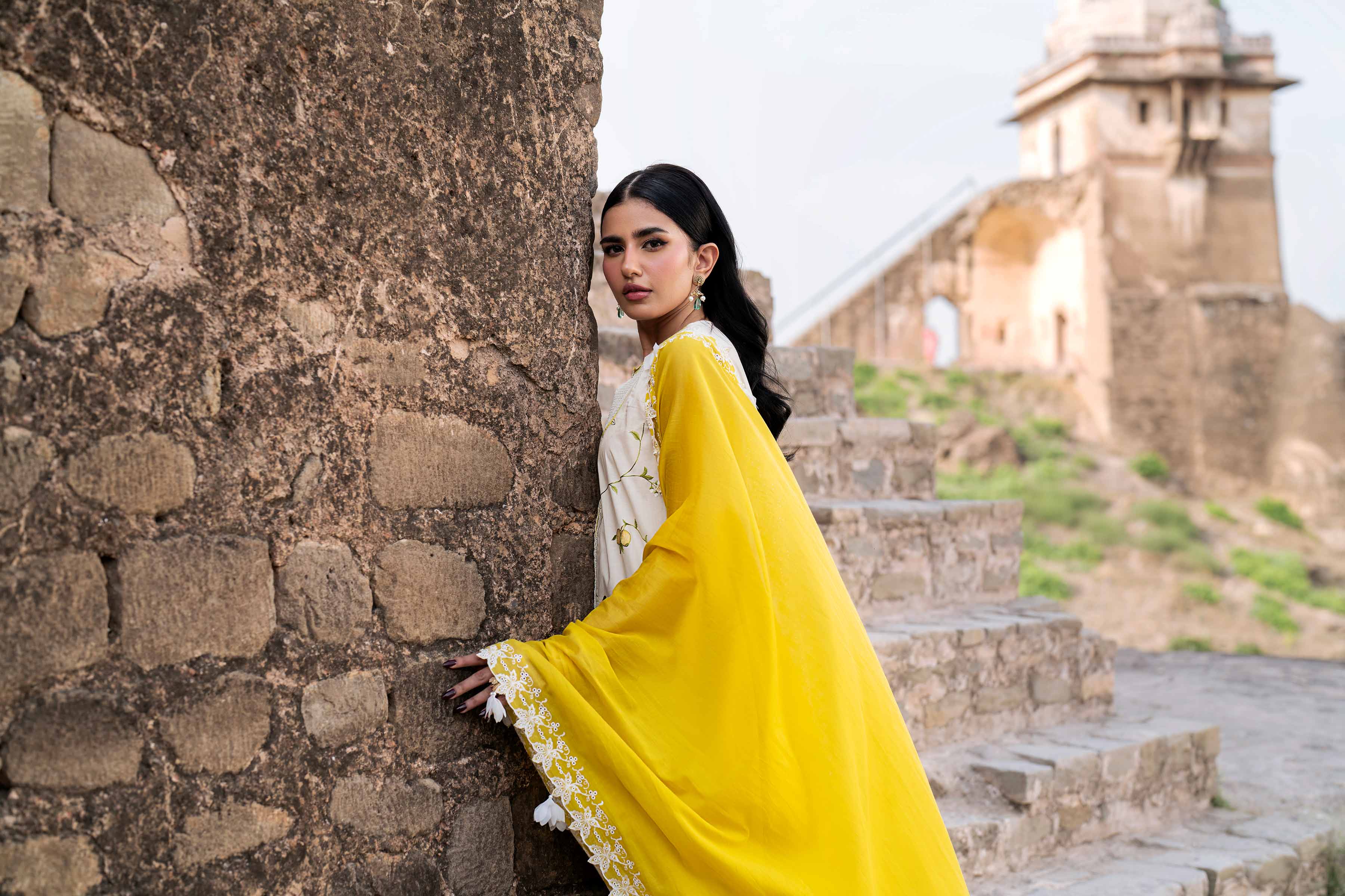 3 Piece - Dyed Embroidered Suit - 42502251