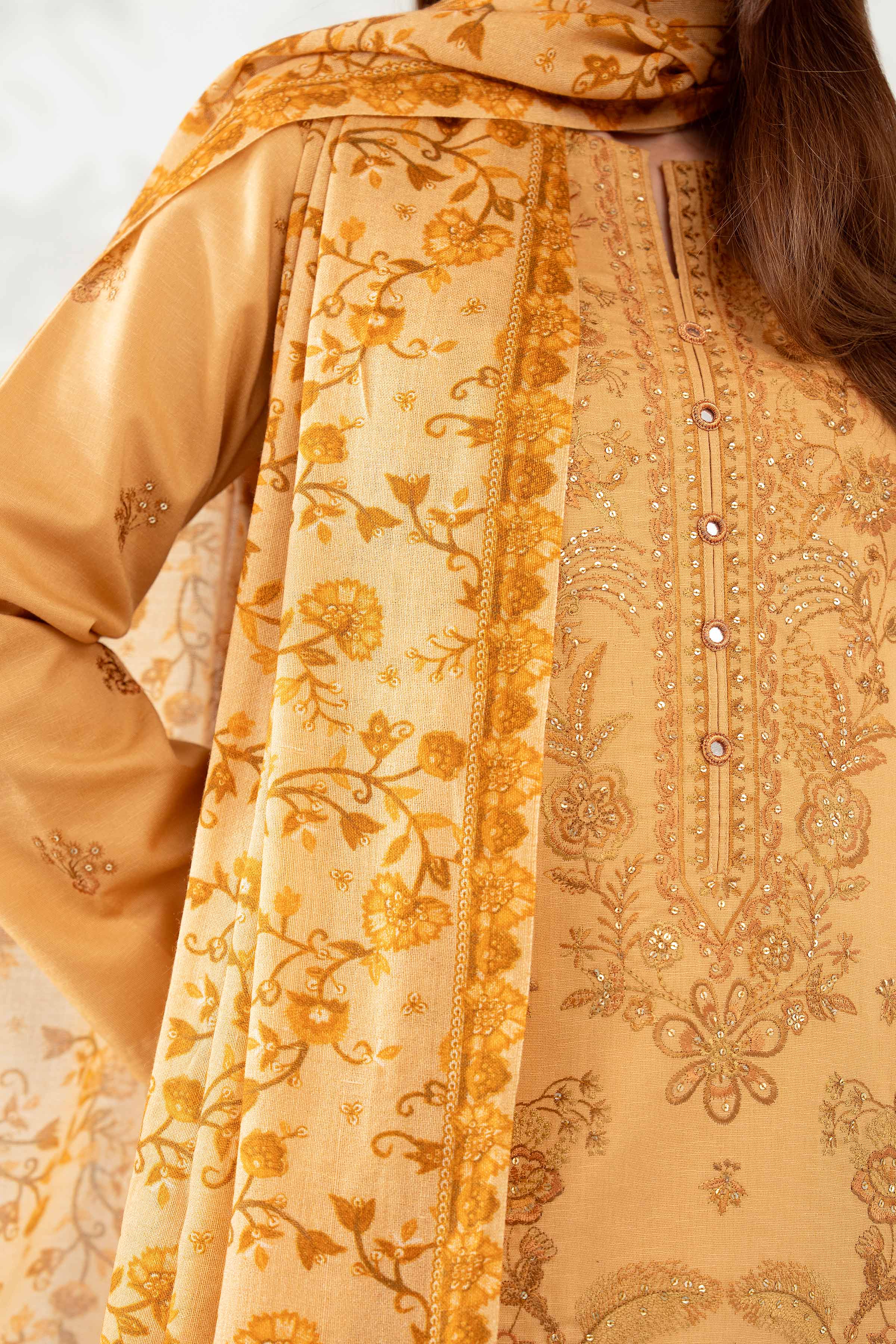 3 Piece - Digital Printed Embroidered Suit - 42502301 for Women - Unstitched Collection | Nishat | Shop Online
