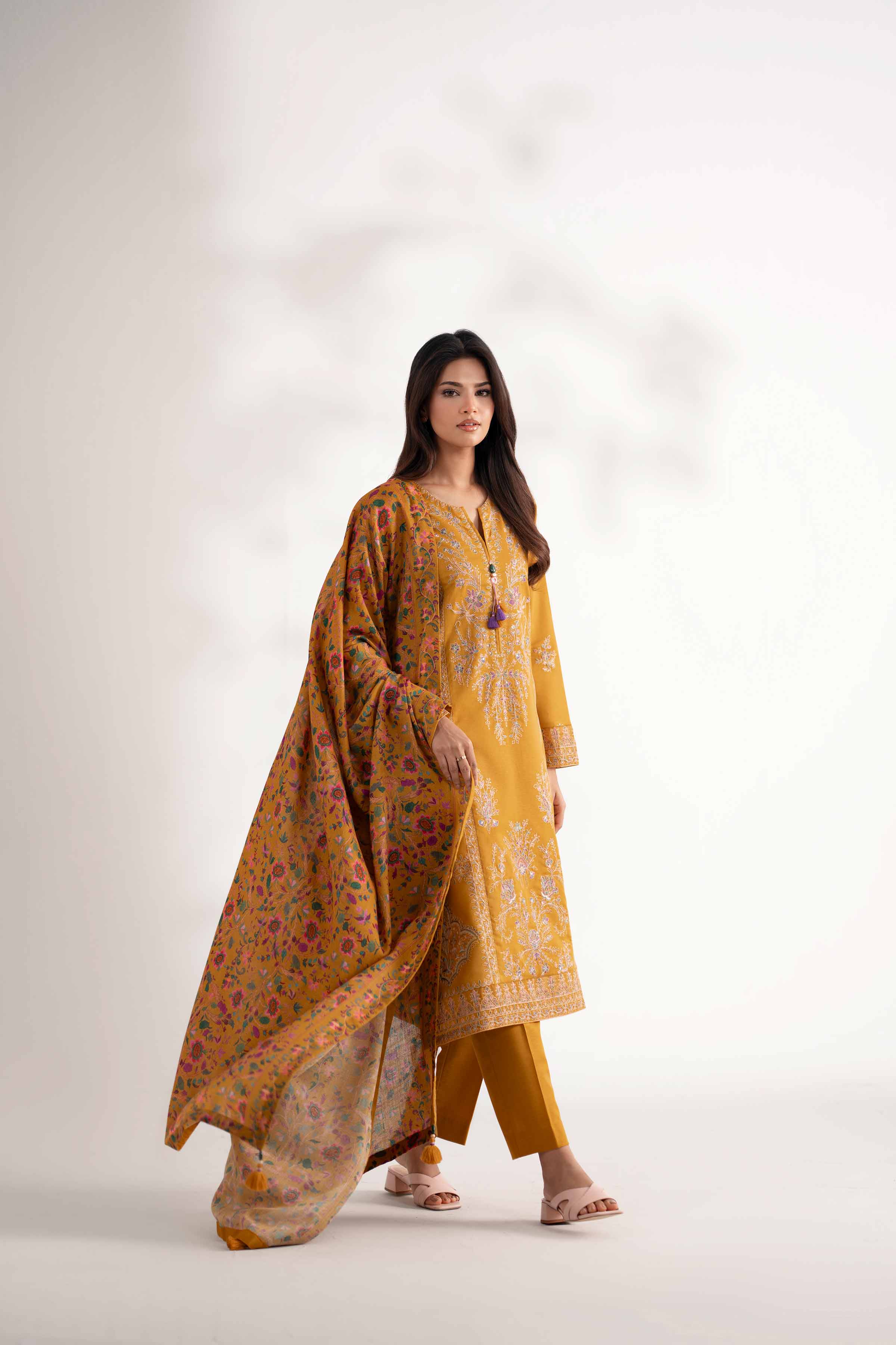 3 Piece - Digital Printed Embroidered Suit - 42502302 for Women - Unstitched Collection | Nishat | Shop Online