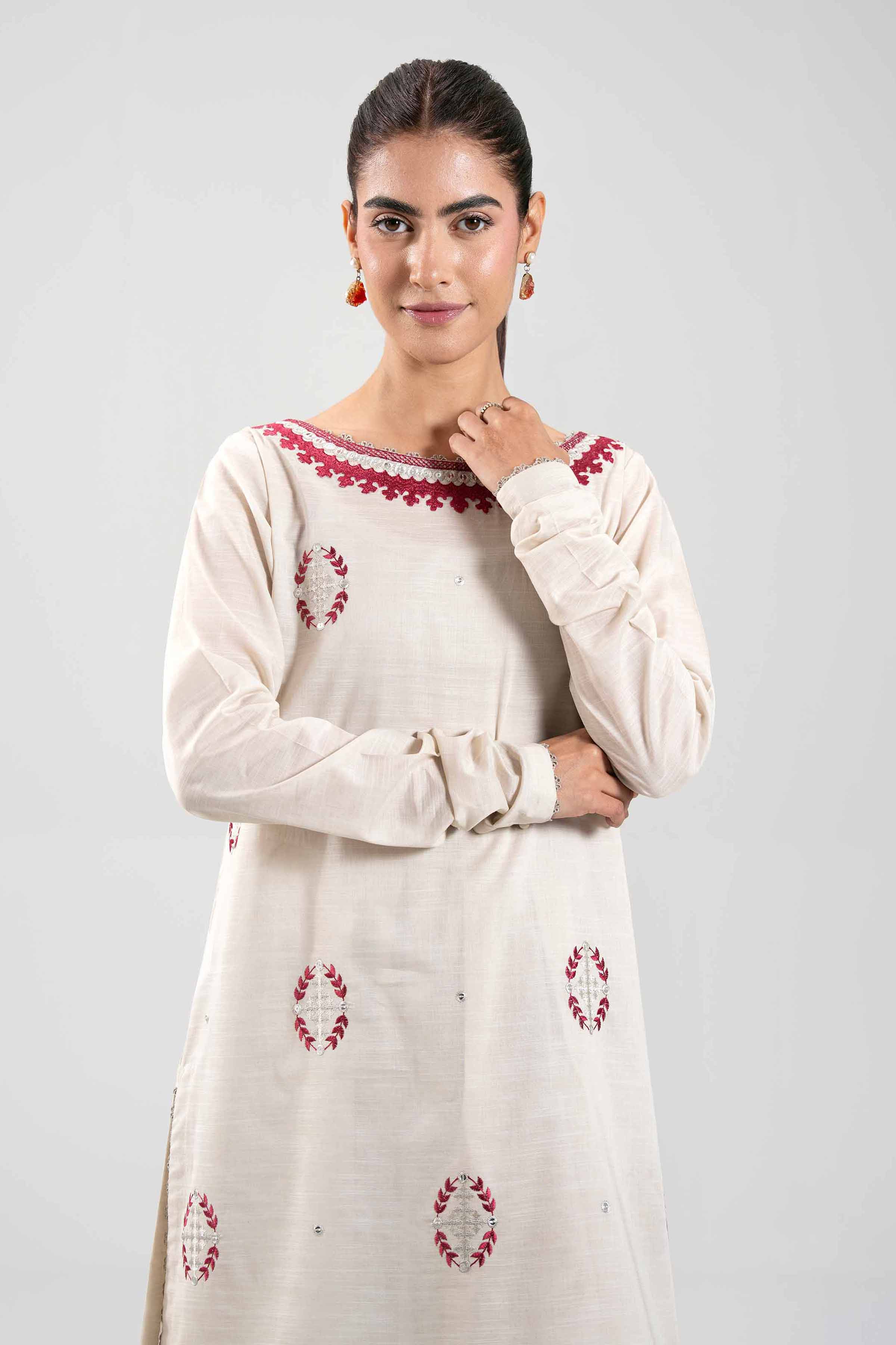 2 Piece - Embroidered Suit - 42502304 for Women - Unstitched Collection | Nishat | Shop Online