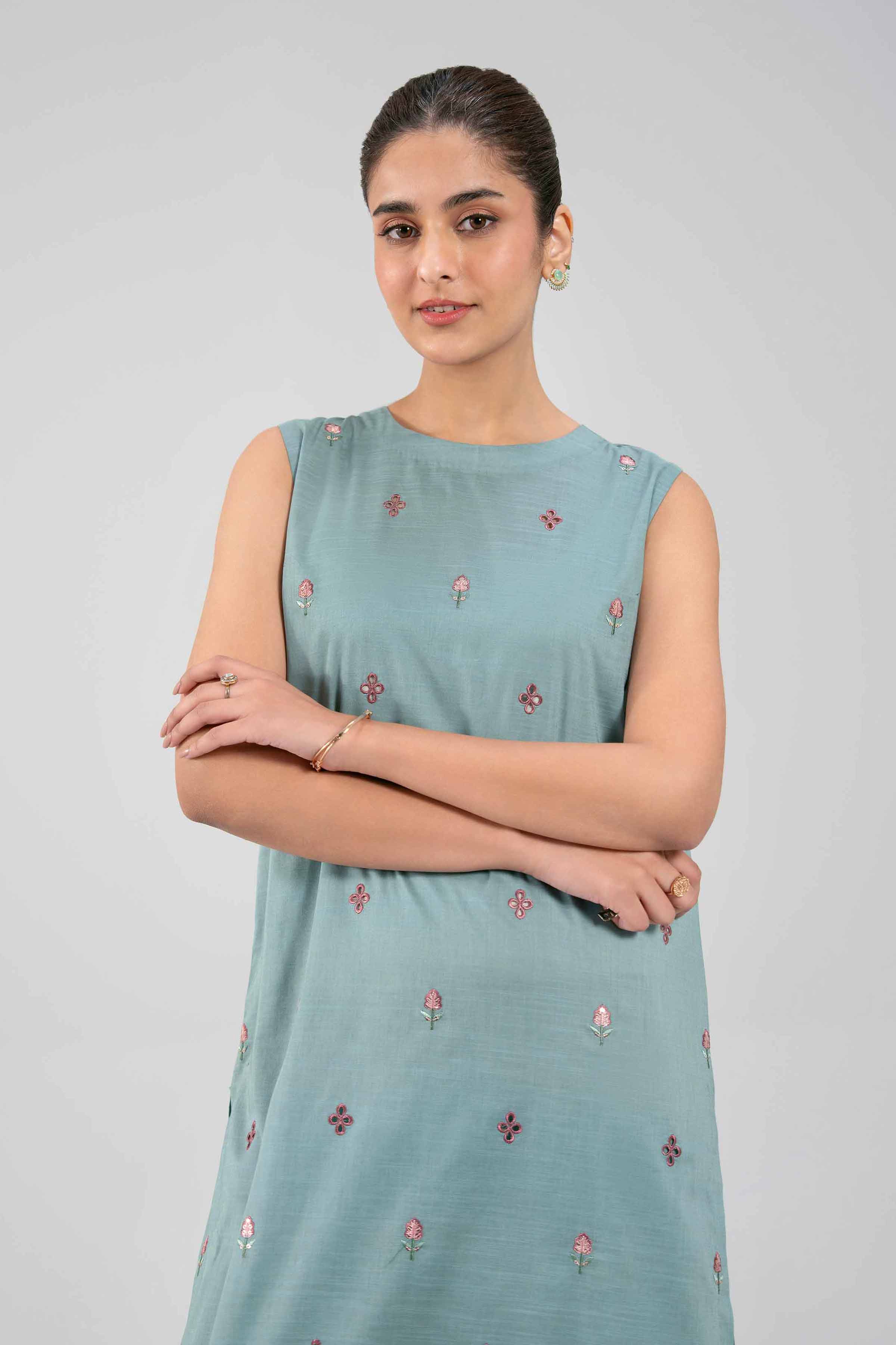 2 Piece - Embroidered Suit - 42502309 for Women - Unstitched Collection | Nishat | Shop Online