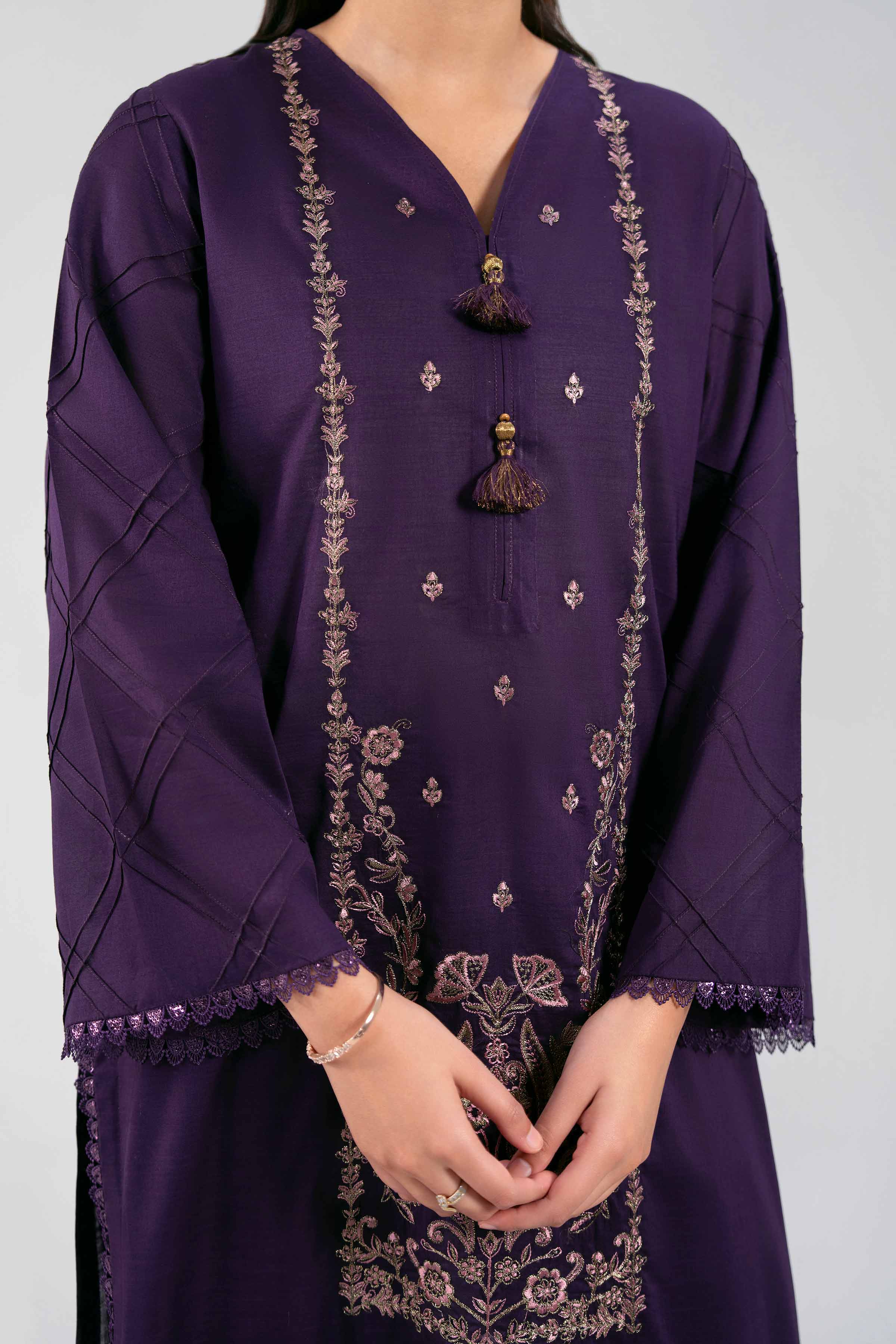 2 Piece - Embroidered Suit - 42502311 for Women - Unstitched Collection | Nishat | Shop Online