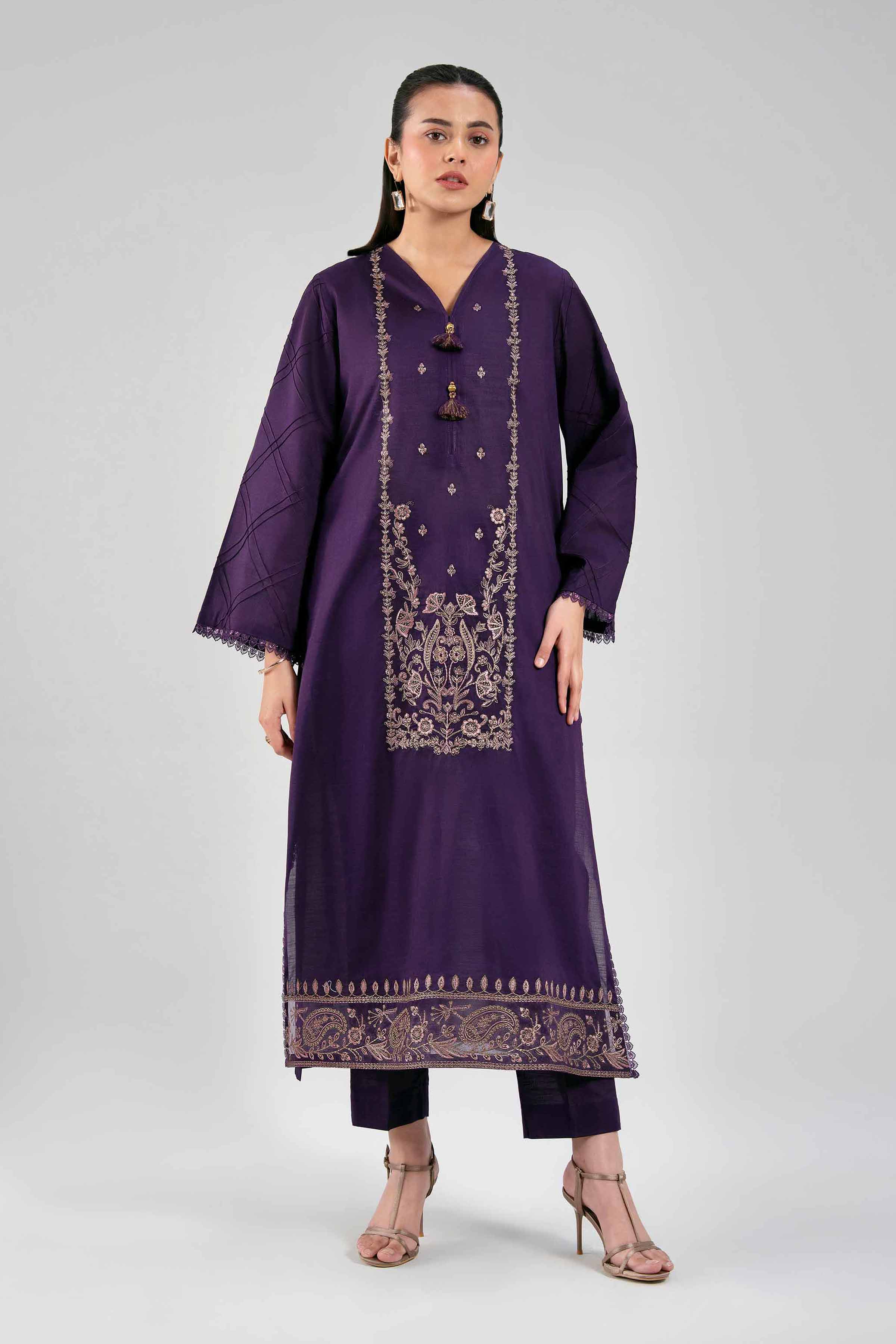 2 Piece - Embroidered Suit - 42502311 for Women - Unstitched Collection | Nishat | Shop Online