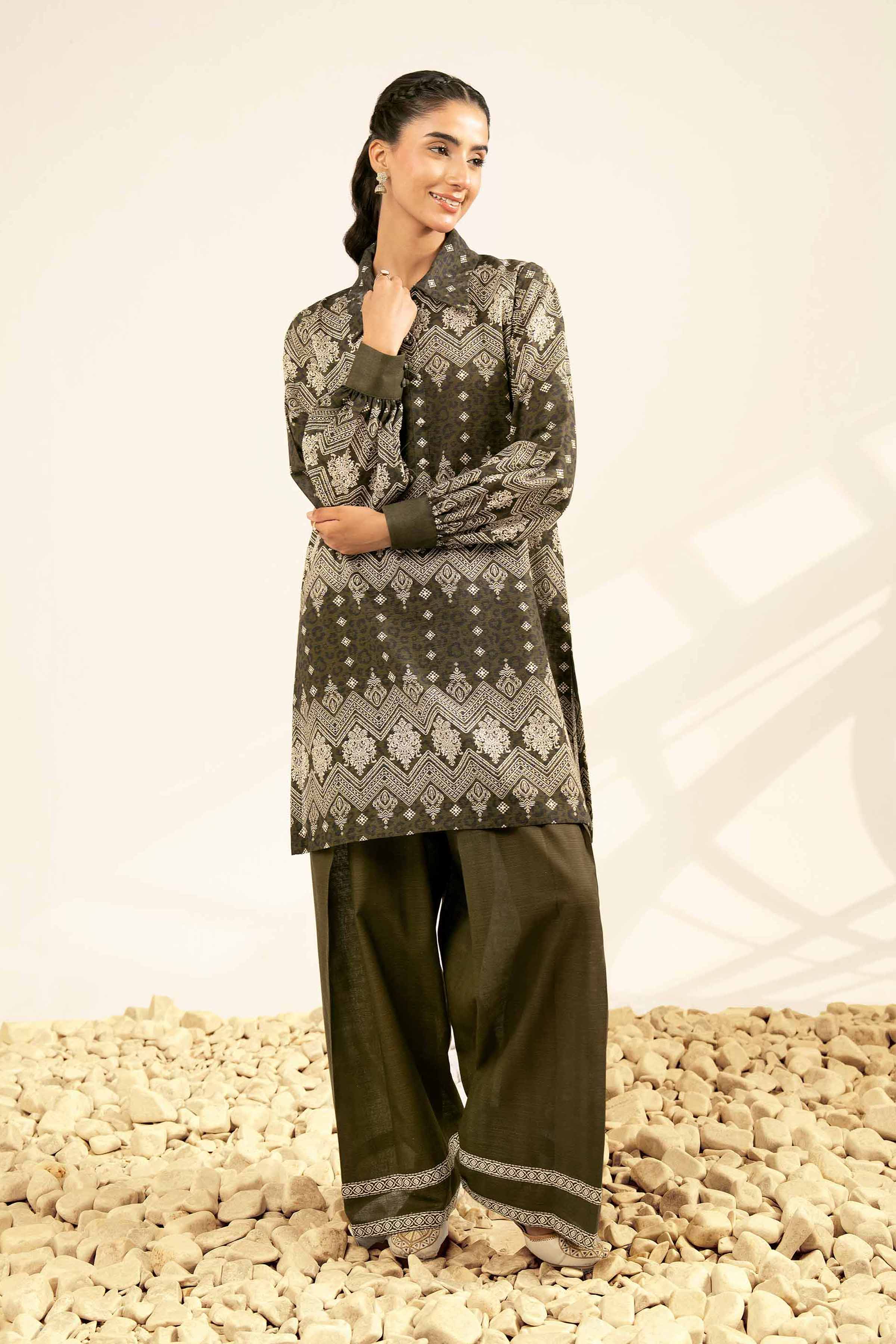 2 Piece - Printed Suit - 42502324 for Women - Unstitched Collection | Nishat | Shop Online