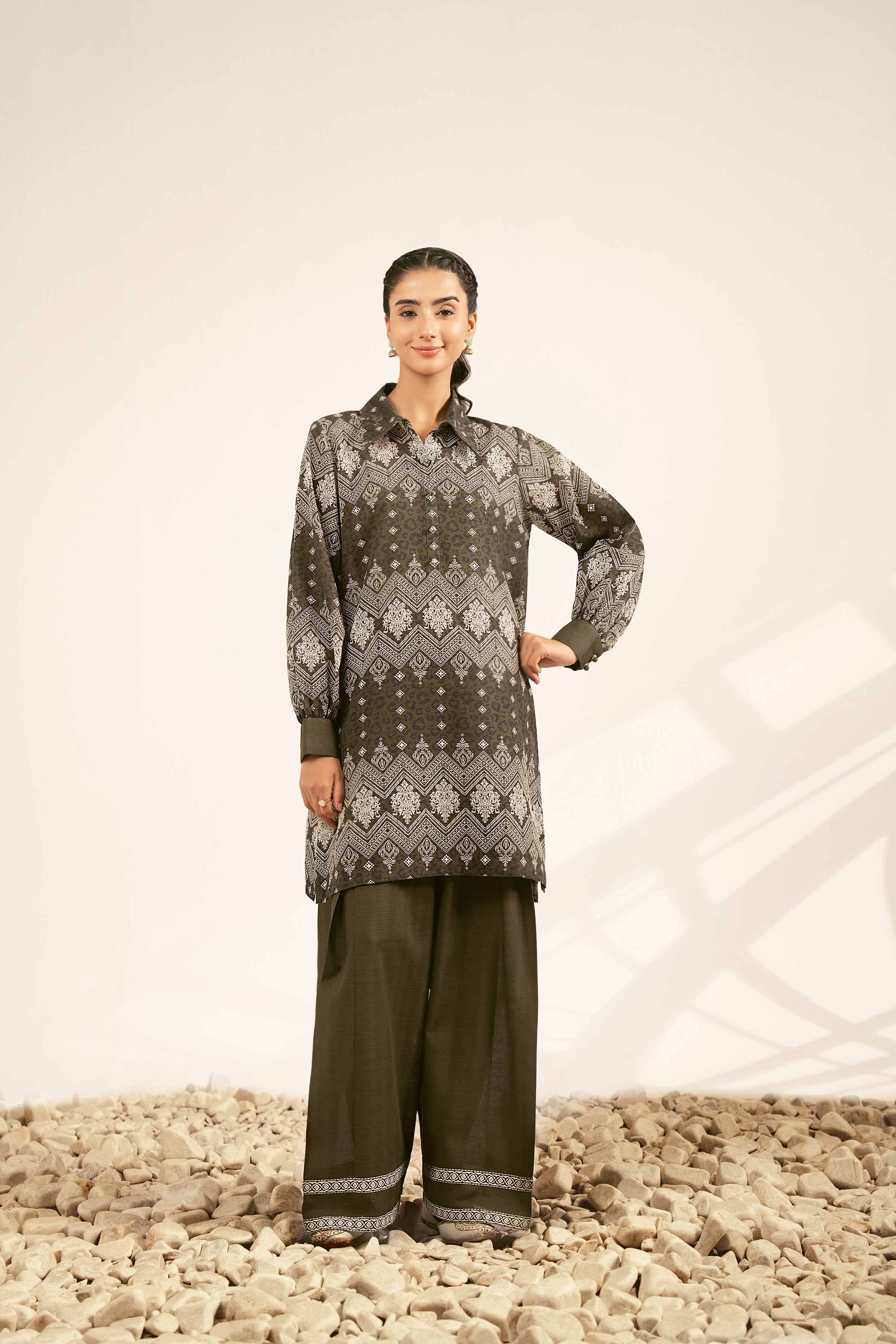 2 Piece - Printed Suit - 42502324 for Women - Unstitched Collection | Nishat | Shop Online