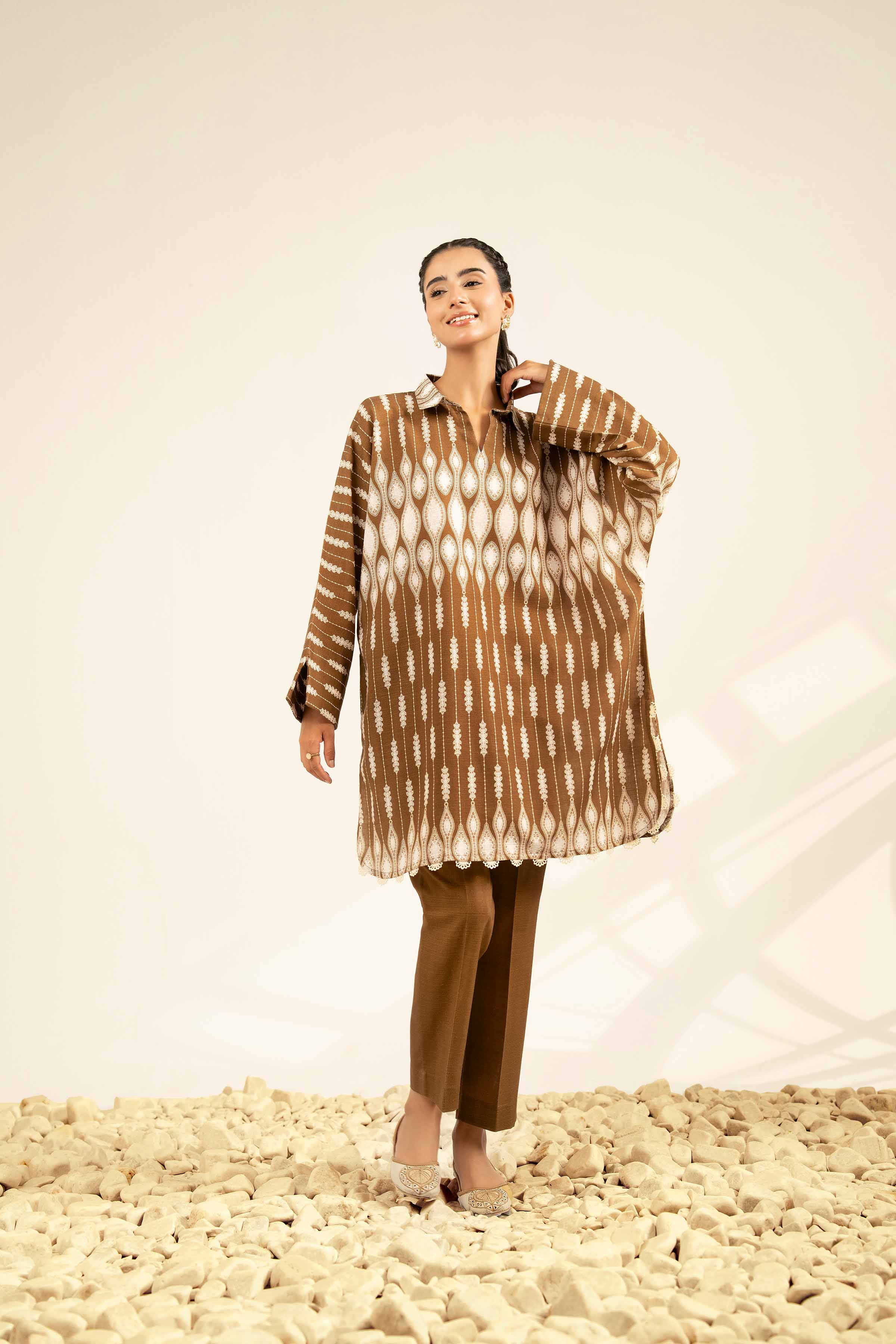 2 Piece - Printed Suit - 42502326 for Women - Unstitched Collection | Nishat | Shop Online