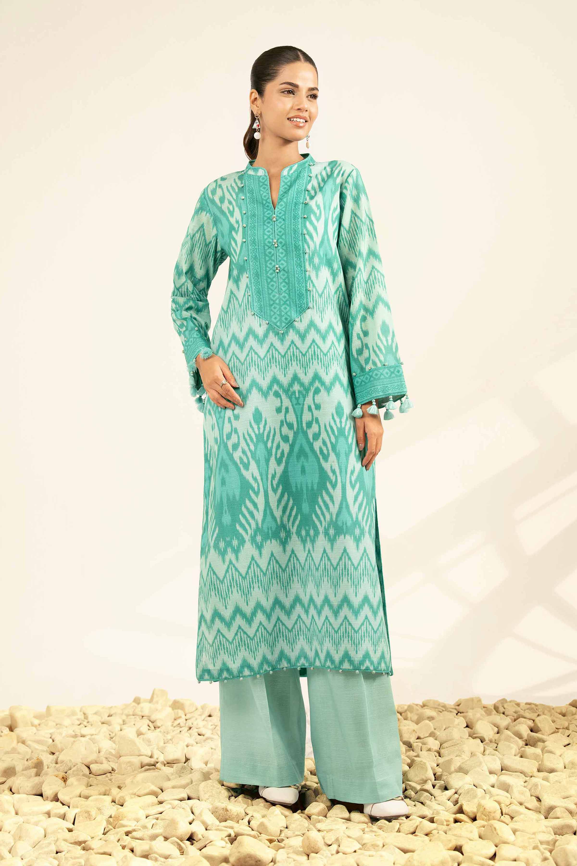 2 Piece - Printed Suit - 42502329 for Women - Unstitched Collection | Nishat | Shop Online