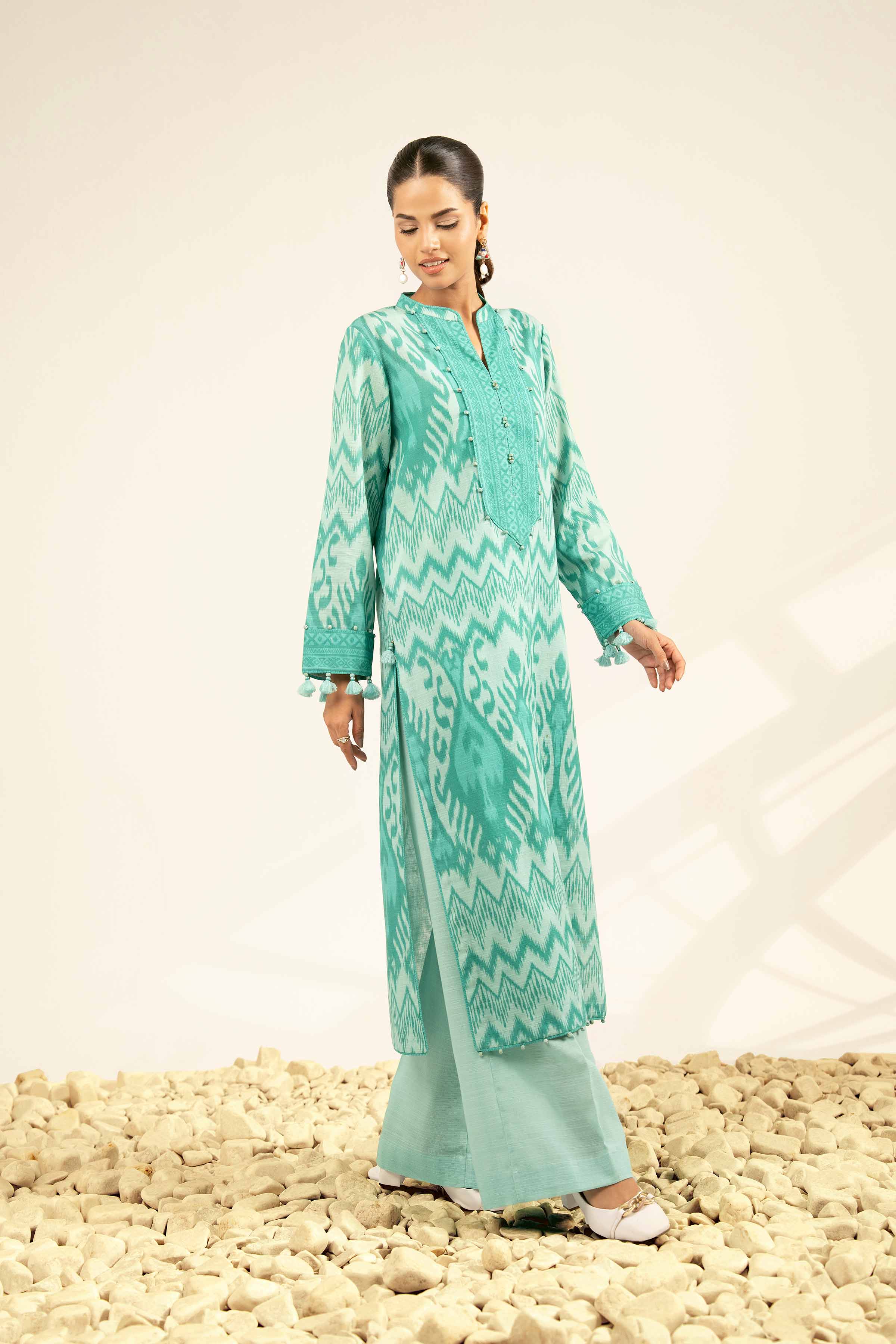 2 Piece - Printed Suit - 42502329 for Women - Unstitched Collection | Nishat | Shop Online