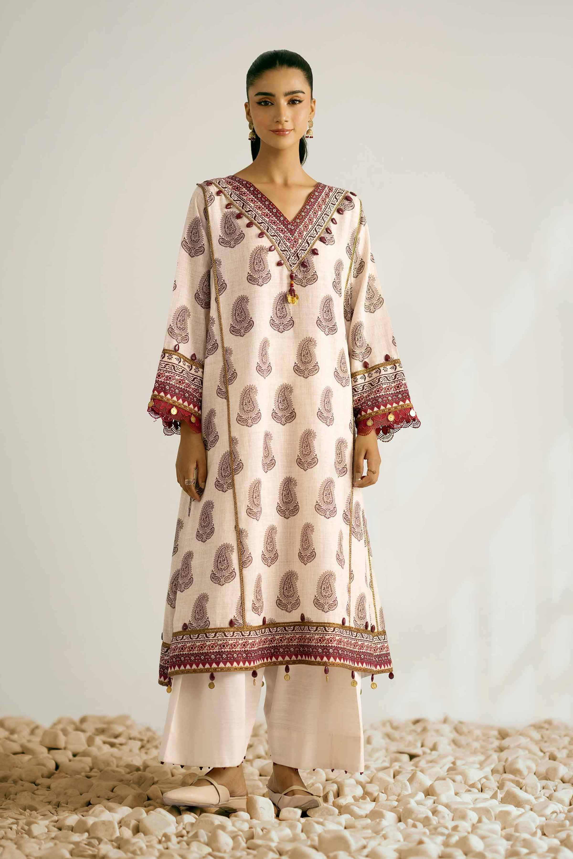 2 Piece - Printed Suit - 42502331 for Women - Unstitched Collection | Nishat | Shop Online