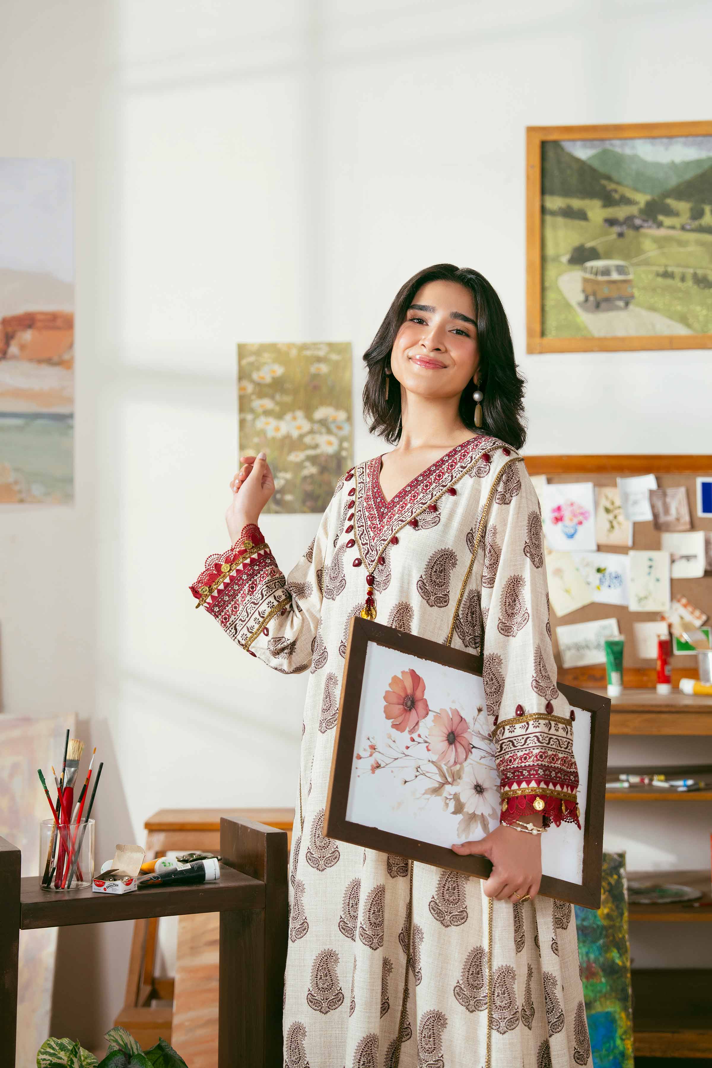 2 Piece - Printed Suit - 42502331 for Women - Unstitched Collection | Nishat | Shop Online