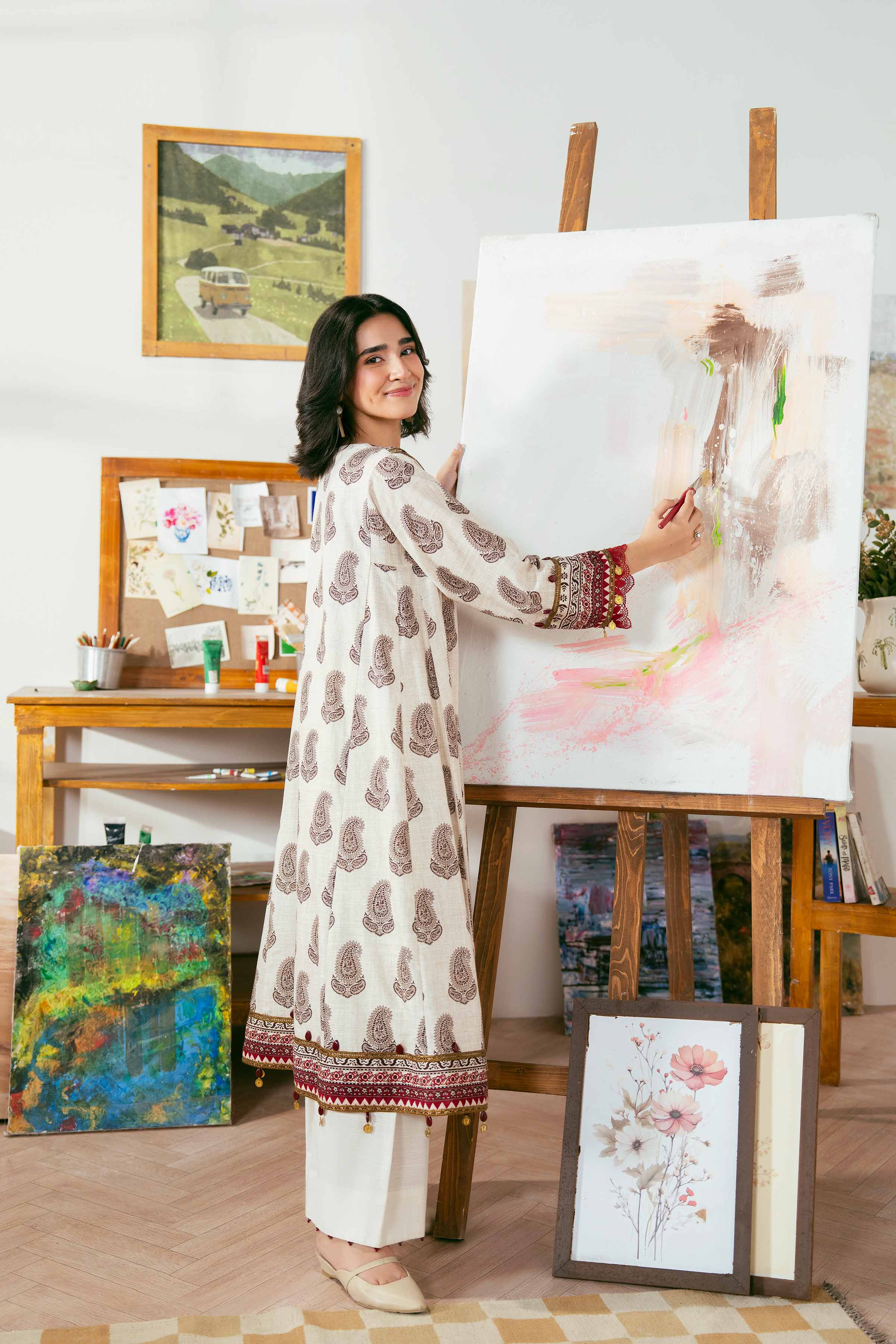 2 Piece - Printed Suit - 42502331 for Women - Unstitched Collection | Nishat | Shop Online