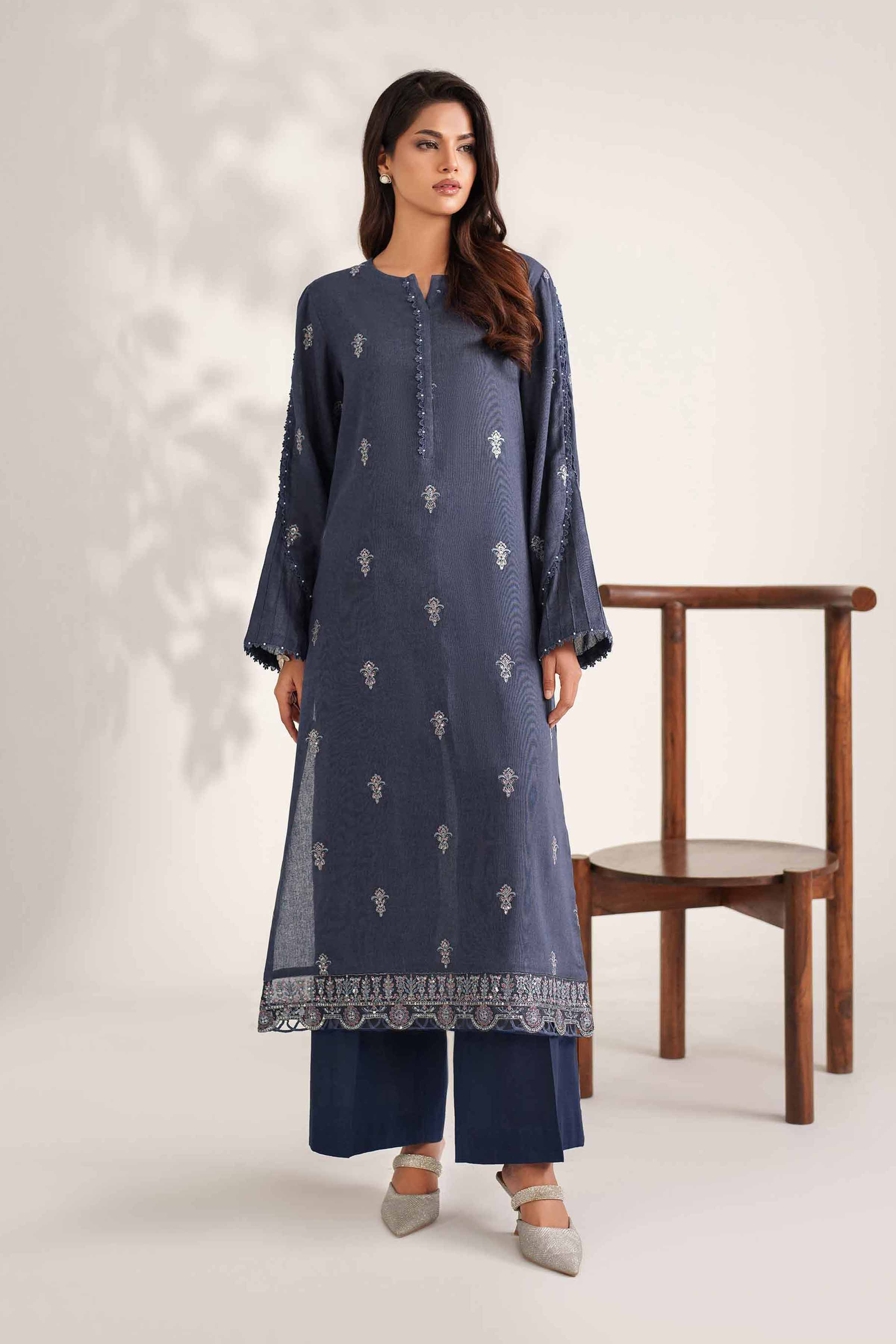 2 Piece - Embroidered Suit - 42502344 for Women - Unstitched Collection | Nishat | Shop Online