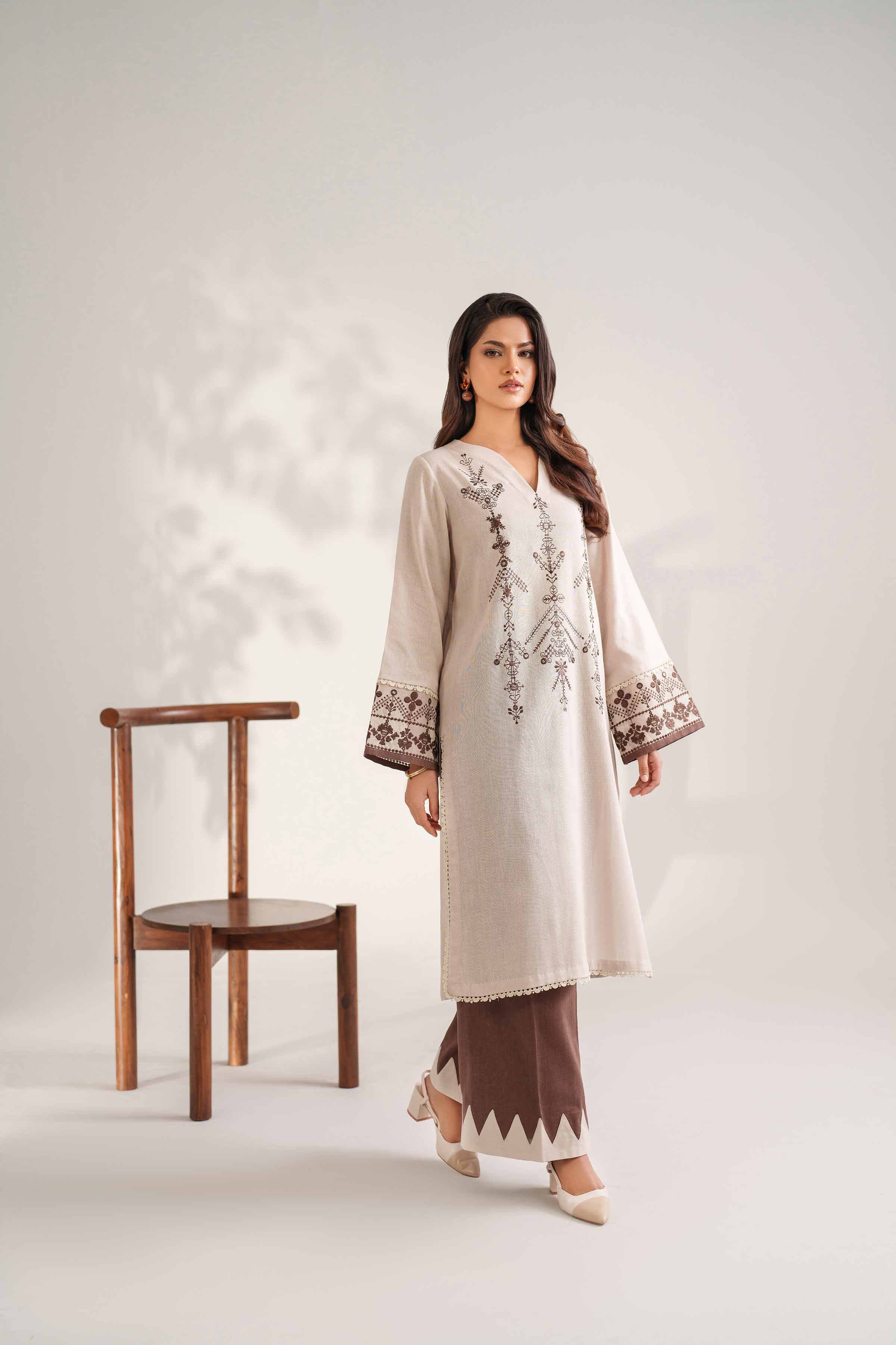 2 Piece - Embroidered Suit - 42502347 for Women - Unstitched Collection | Nishat | Shop Online