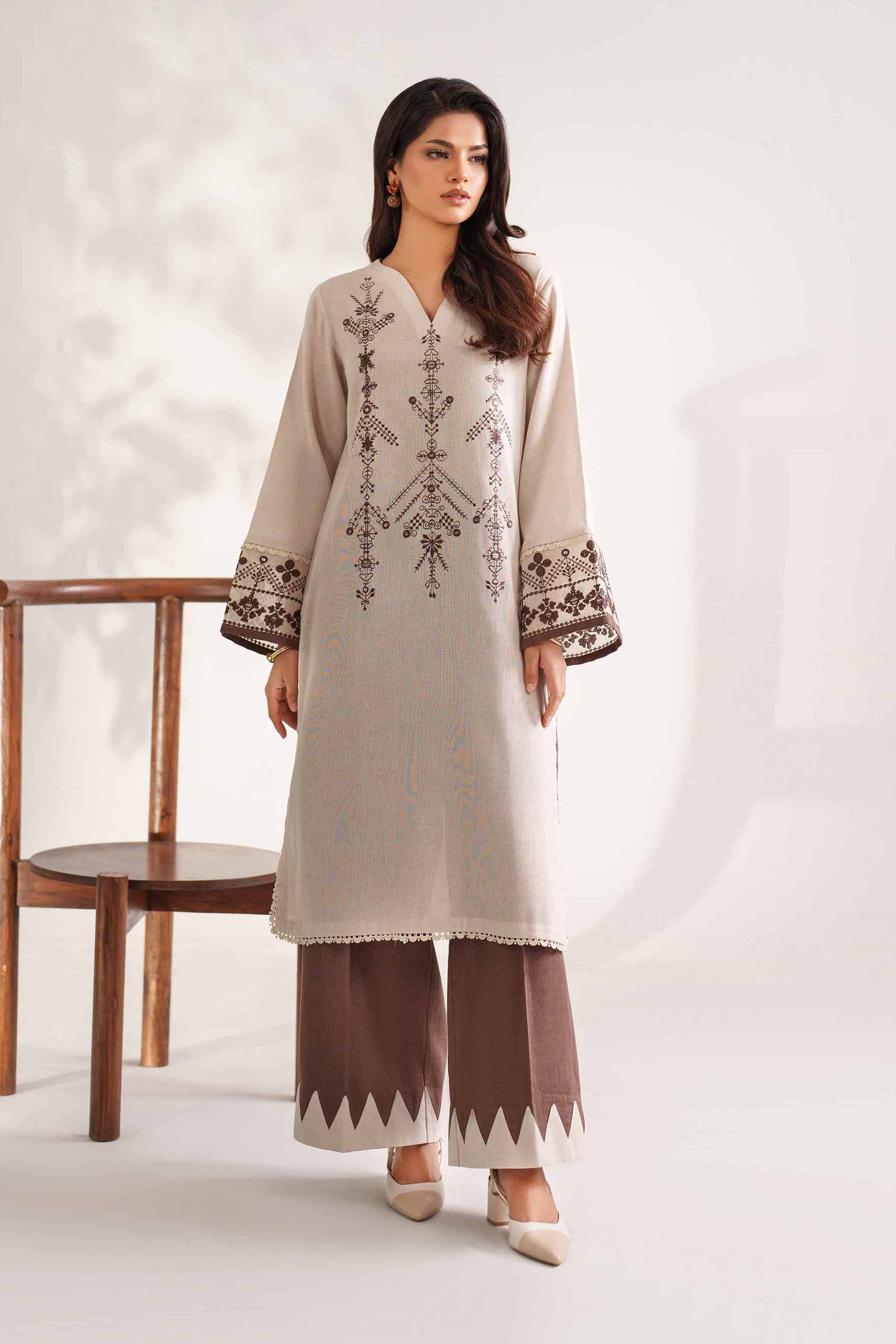 2 Piece - Embroidered Suit - 42502347 for Women - Unstitched Collection | Nishat | Shop Online