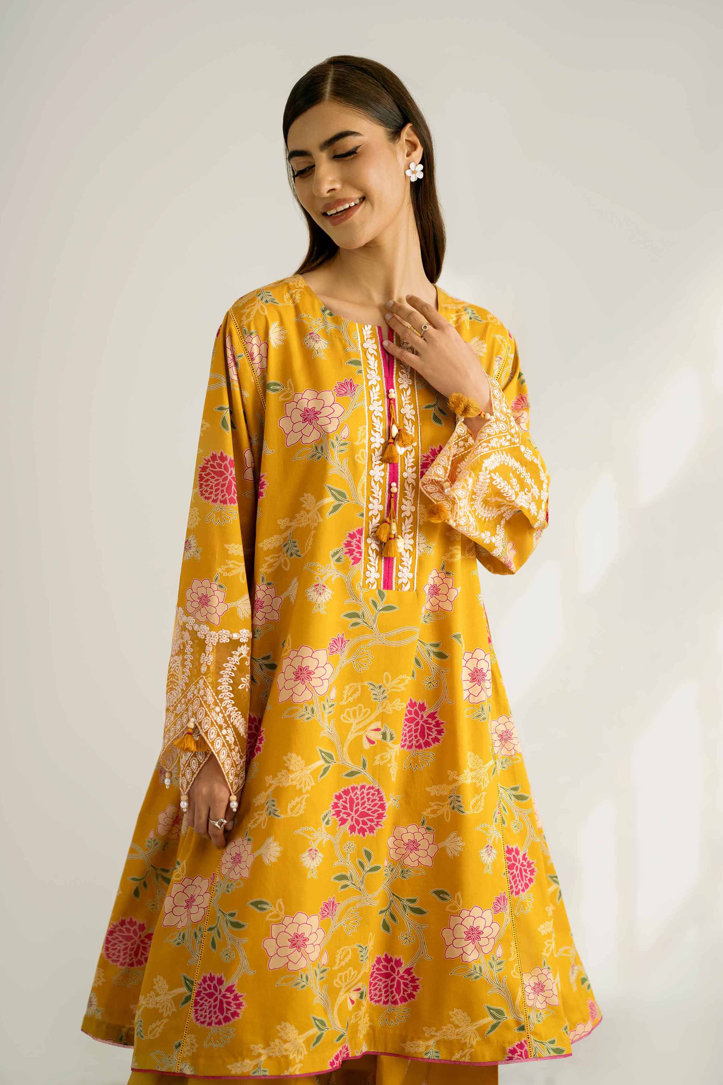 2 Piece - Printed Embroidered Suit - 42502357 for Women - Unstitched Collection | Nishat | Shop Online
