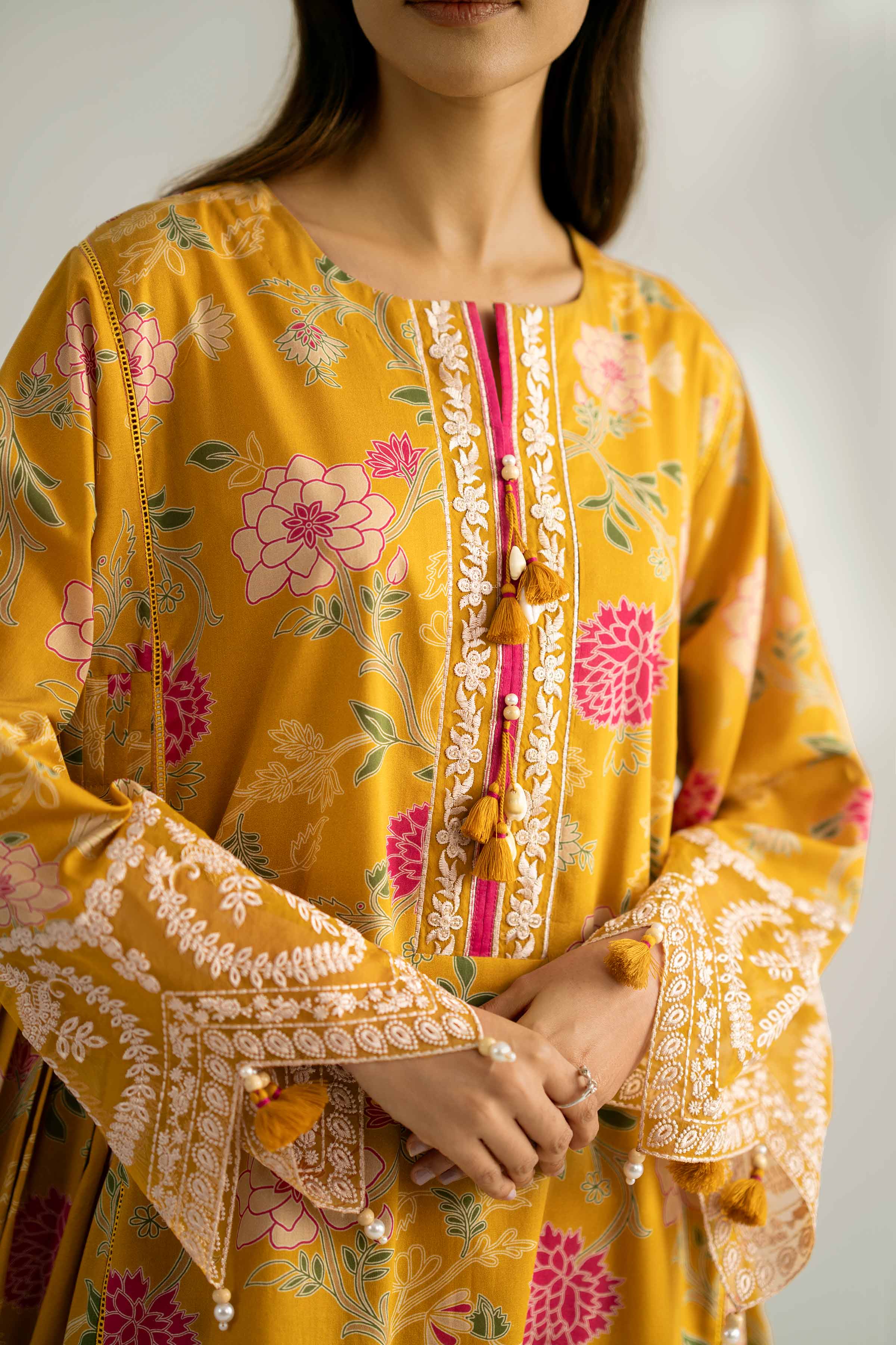 2 Piece - Printed Embroidered Suit - 42502357 for Women - Unstitched Collection | Nishat | Shop Online