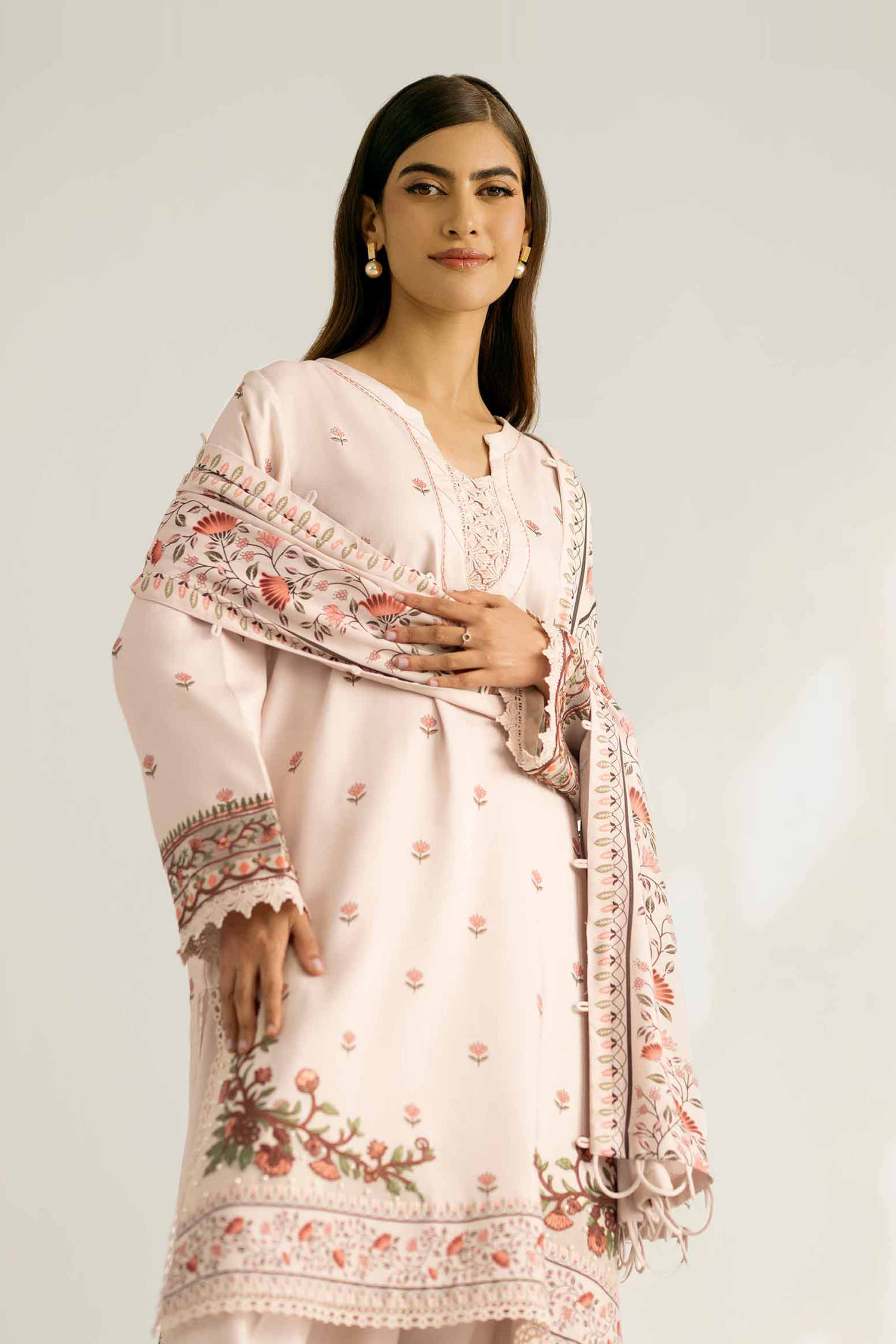 3 Piece - Printed Embroidered Suit - 42502364 for Women - Unstitched Collection | Nishat | Shop Online