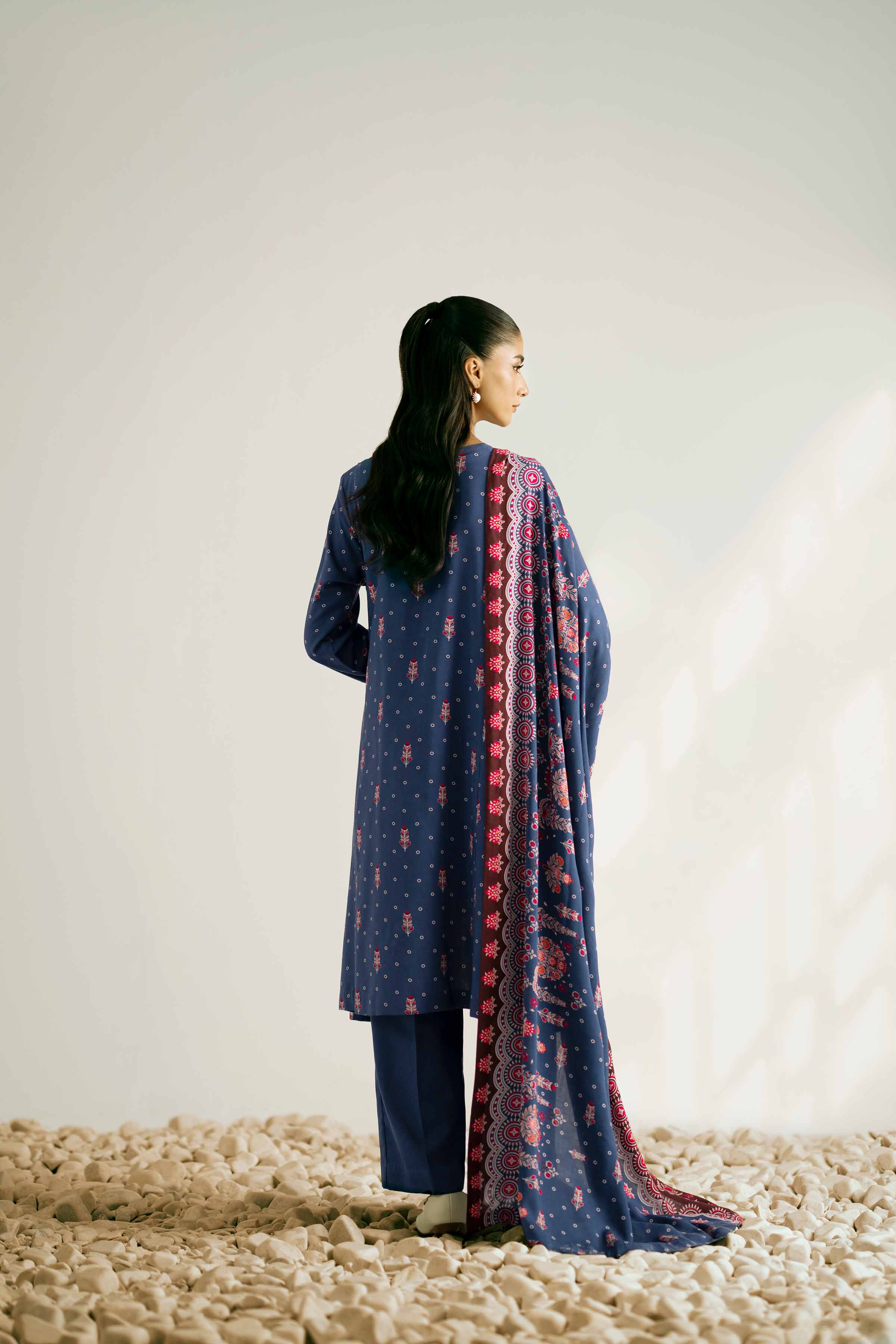 3 Piece - Printed Embroidered Suit - 42502368 for Women - Unstitched Collection | Nishat | Shop Online