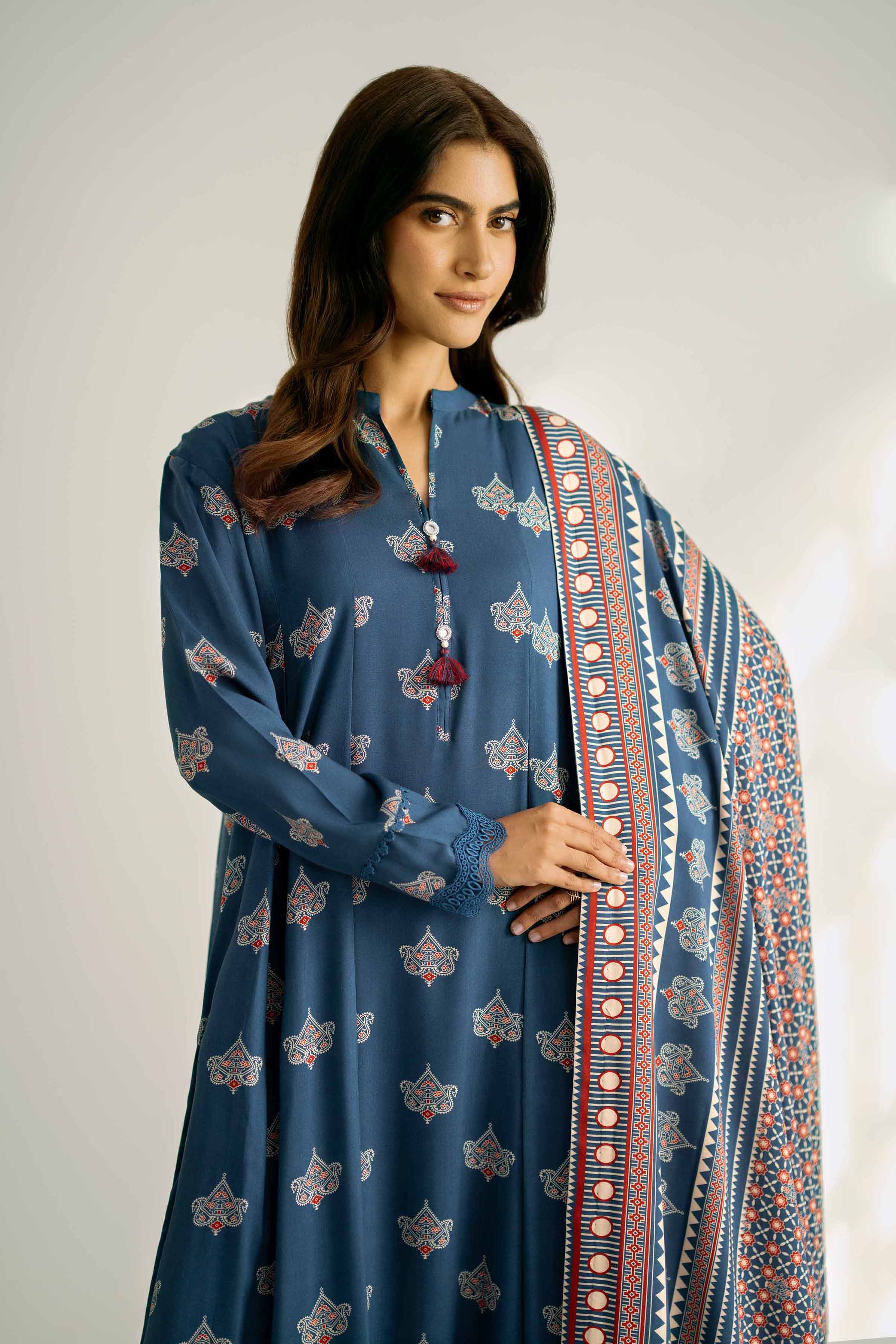 3 Piece - Printed Suit - 42502369 for Women - Unstitched Collection | Nishat | Shop Online