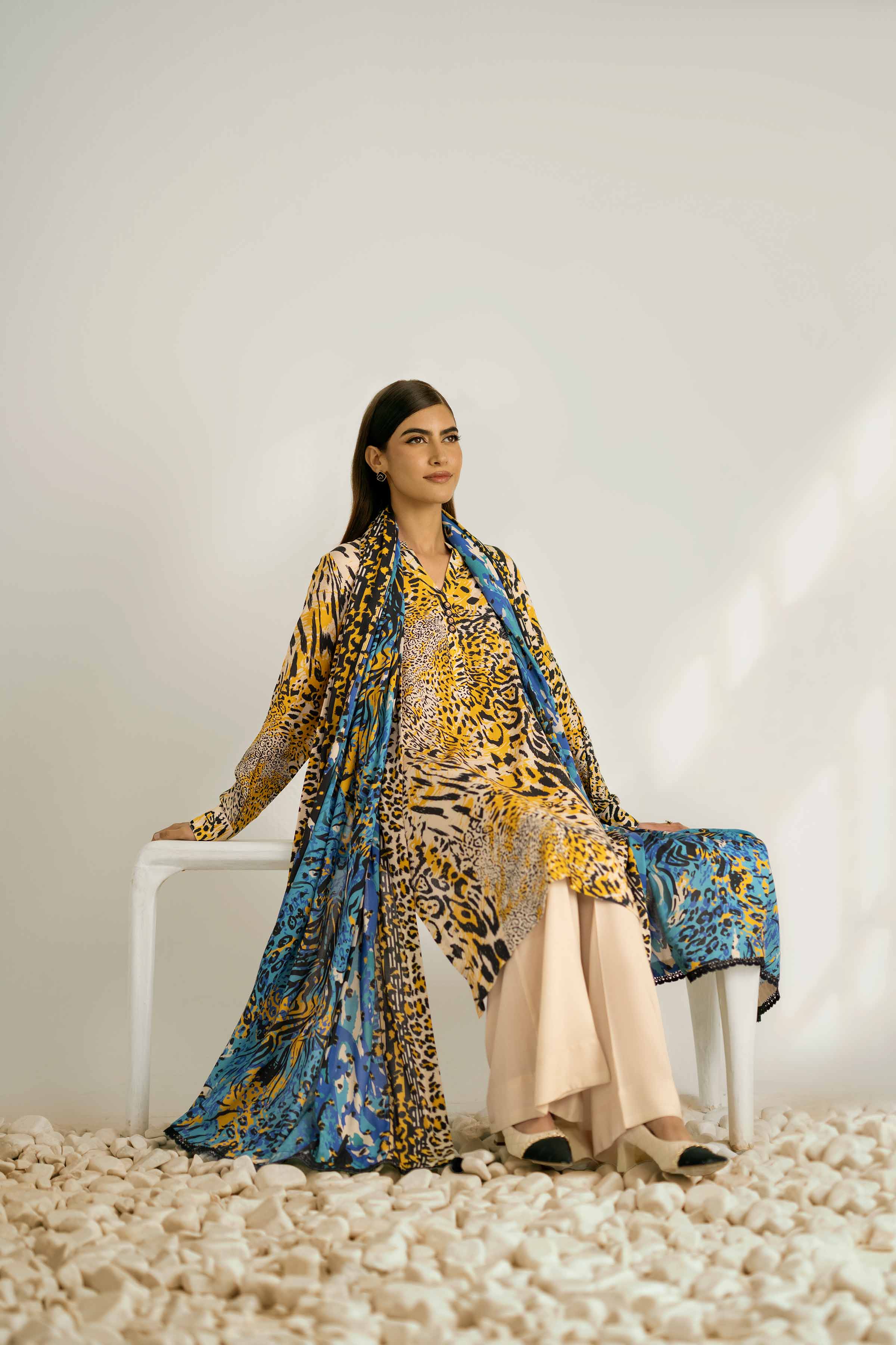 3 Piece - Printed Suit - 42502372 for Women - Unstitched Collection | Nishat | Shop Online