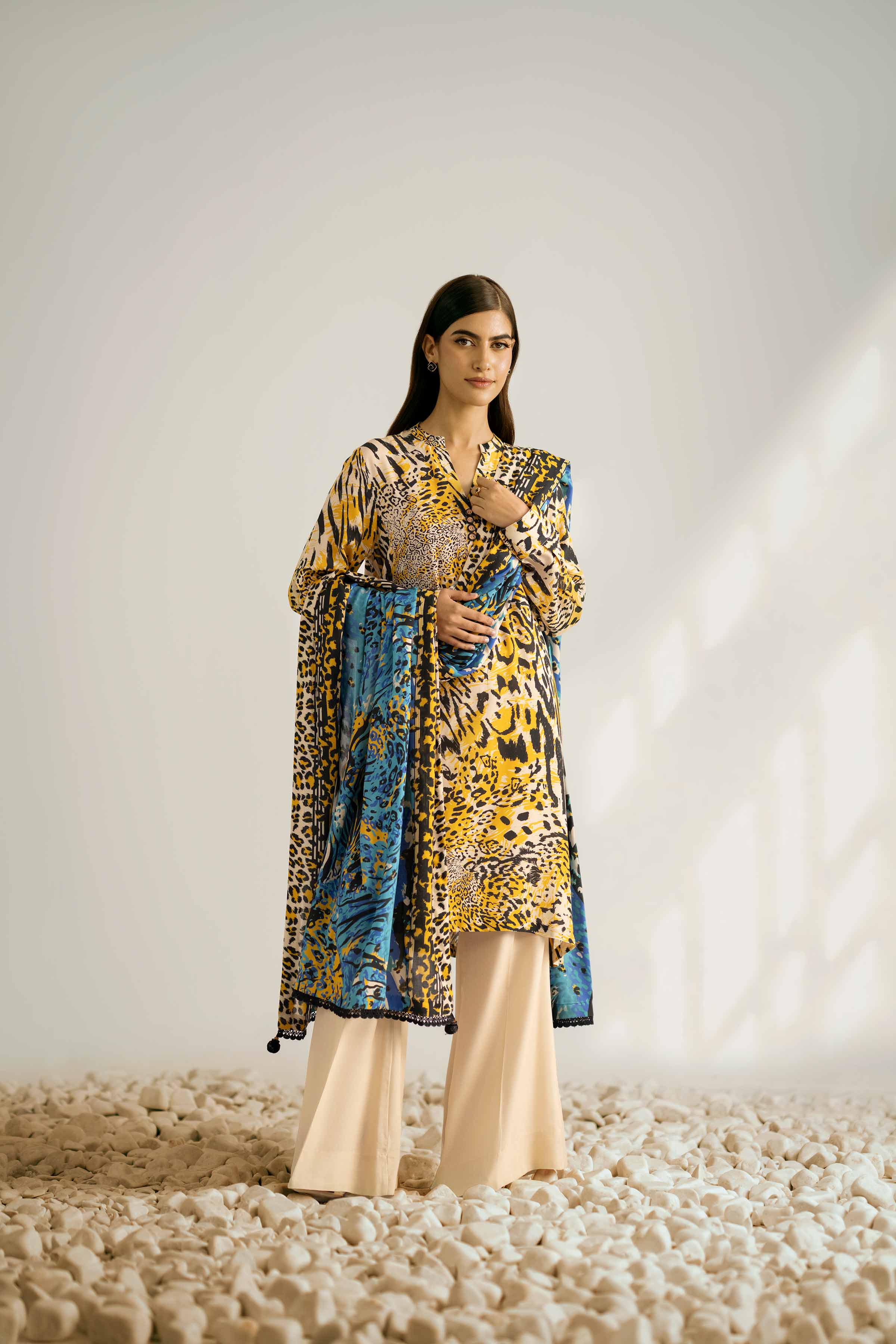 3 Piece - Printed Suit - 42502372 for Women - Unstitched Collection | Nishat | Shop Online