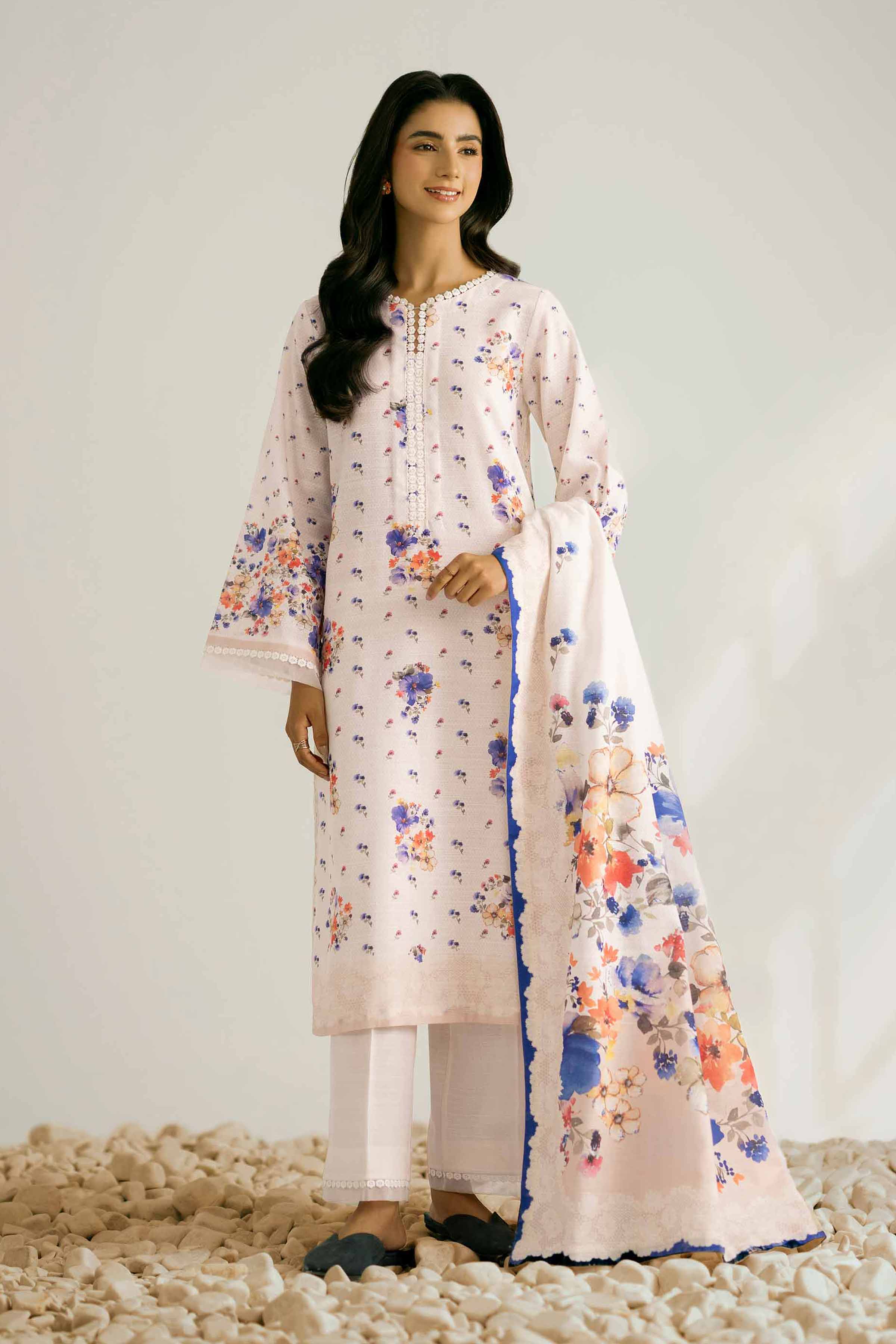 3 Piece - Digital Printed Suit - 42502414 for Women - Unstitched Collection | Nishat | Shop Online