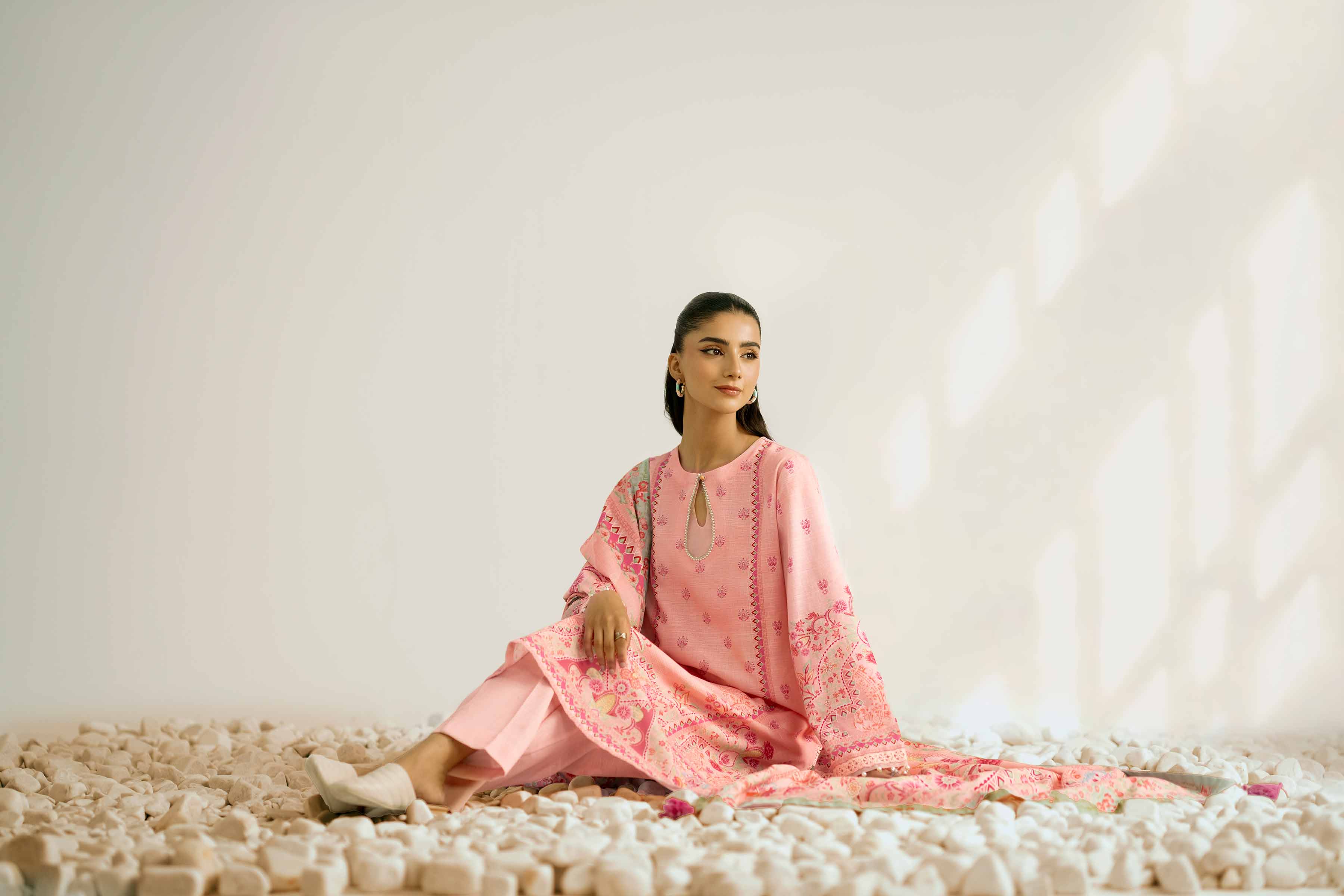 3 Piece - Digital Printed Suit - 42502417 for Women - Unstitched Collection | Nishat | Shop Online
