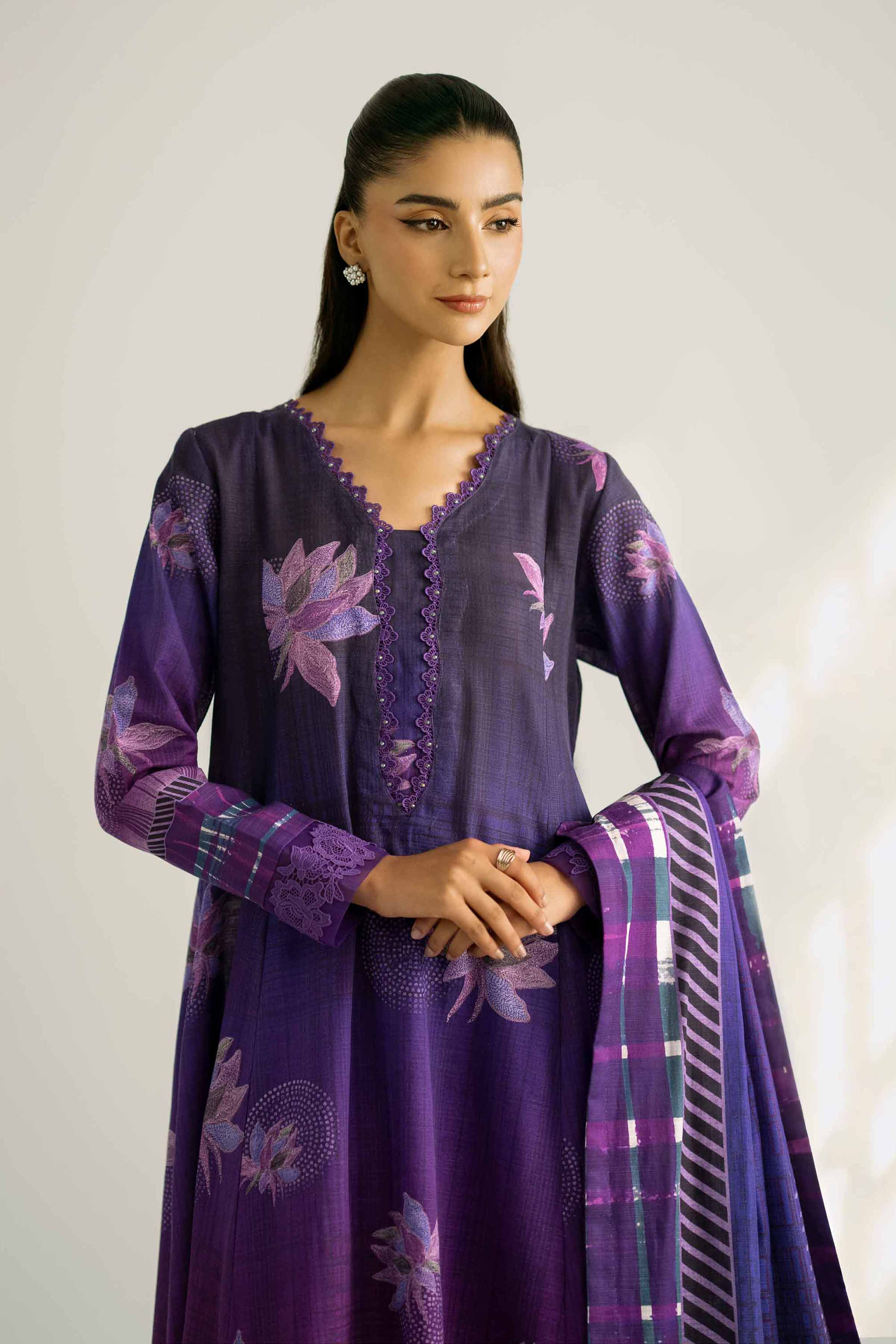 3 Piece - Digital Printed Suit - 42502419 for Women - Unstitched Collection | Nishat | Shop Online