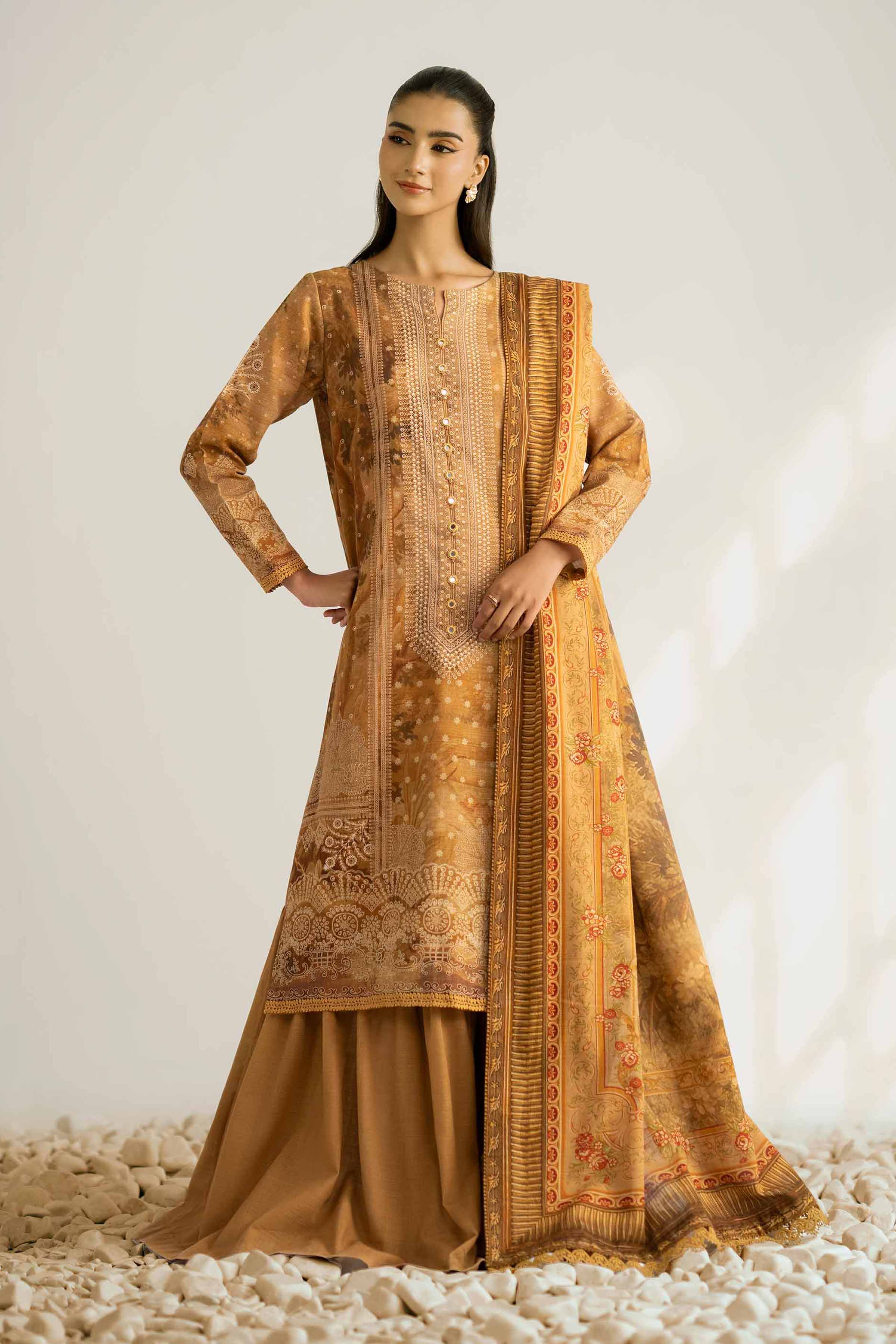 3 Piece - Digital Printed Suit - 42502422 for Women - Unstitched Collection | Nishat | Shop Online