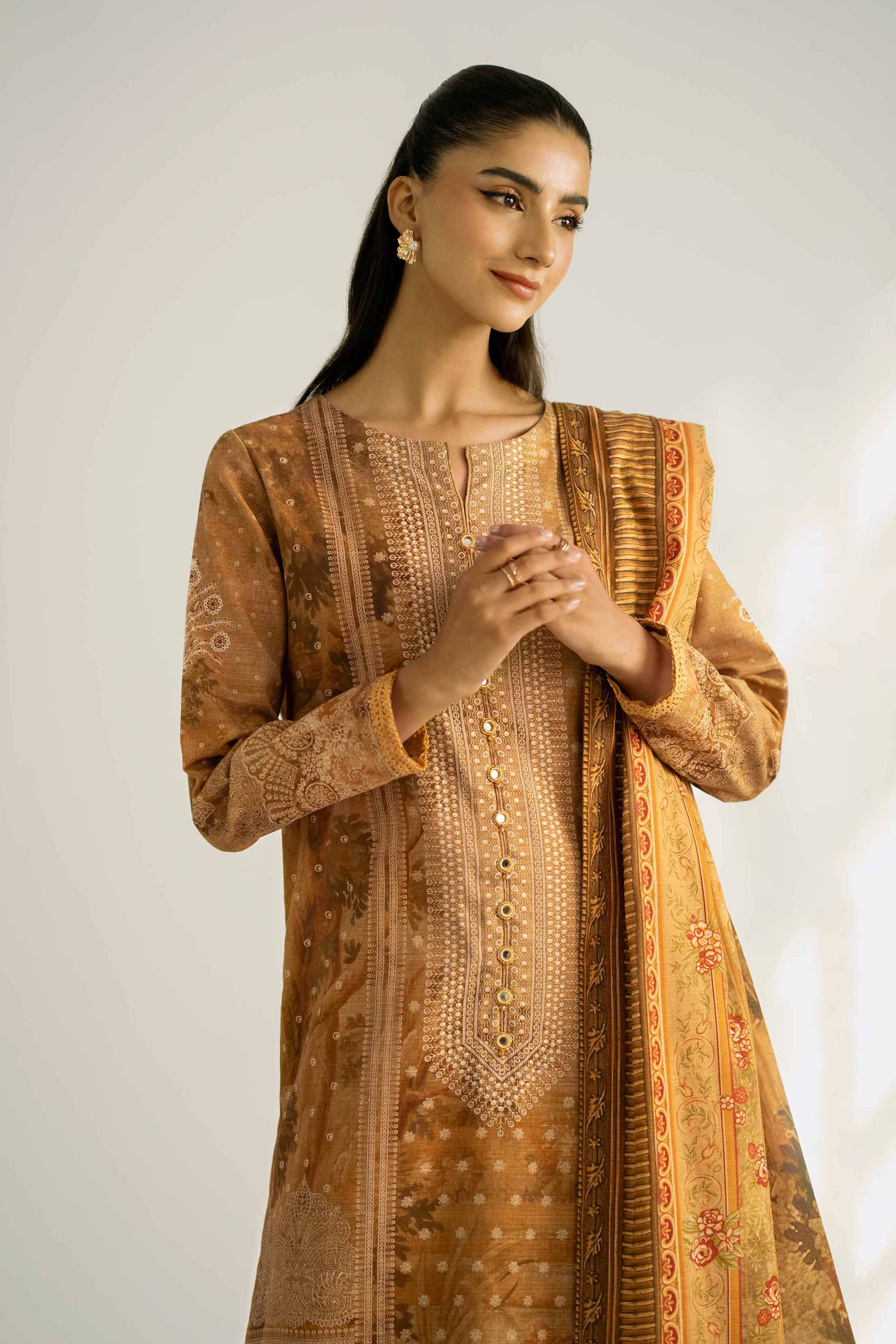 3 Piece - Digital Printed Suit - 42502422 for Women - Unstitched Collection | Nishat | Shop Online