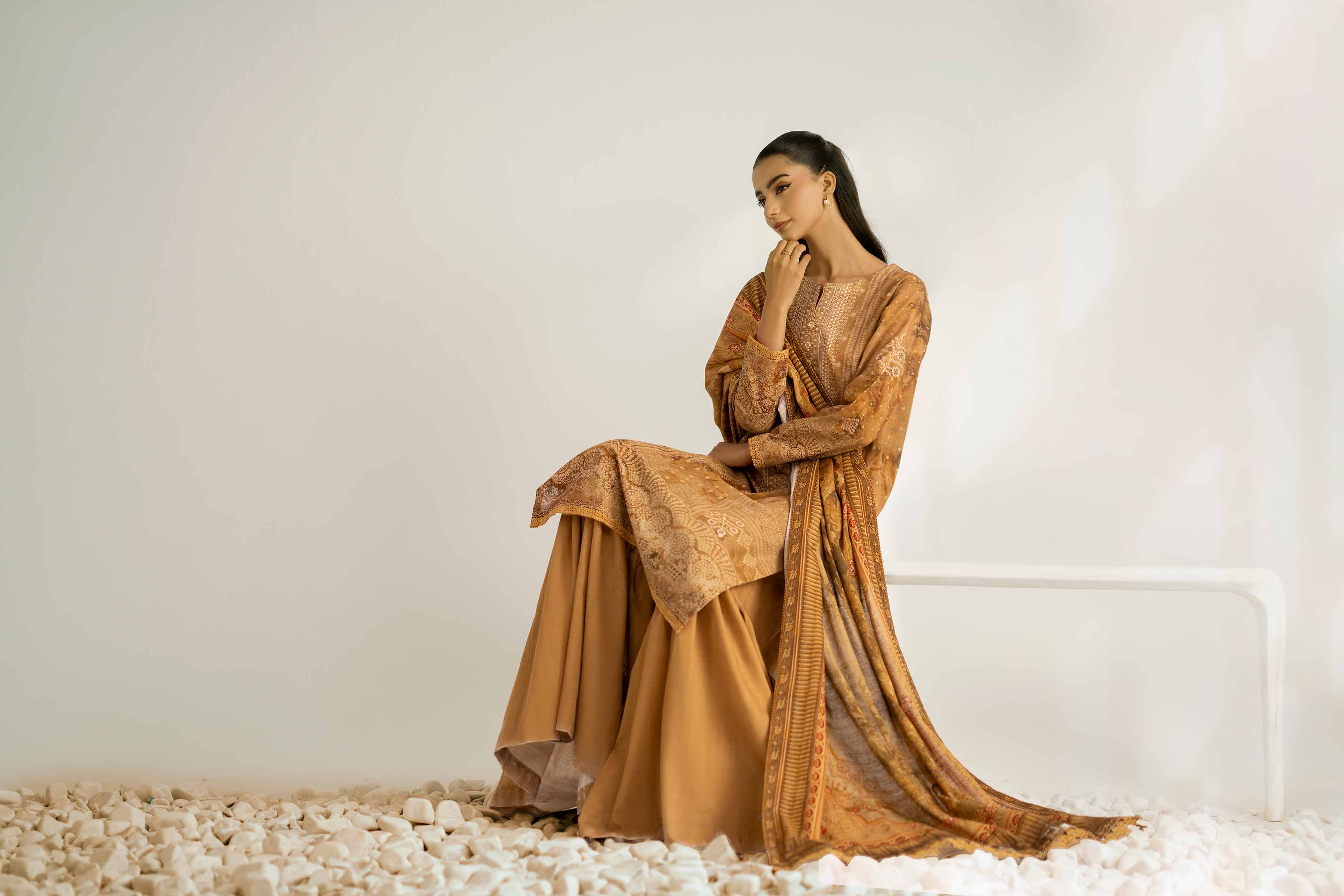 3 Piece - Digital Printed Suit - 42502422 for Women - Unstitched Collection | Nishat | Shop Online