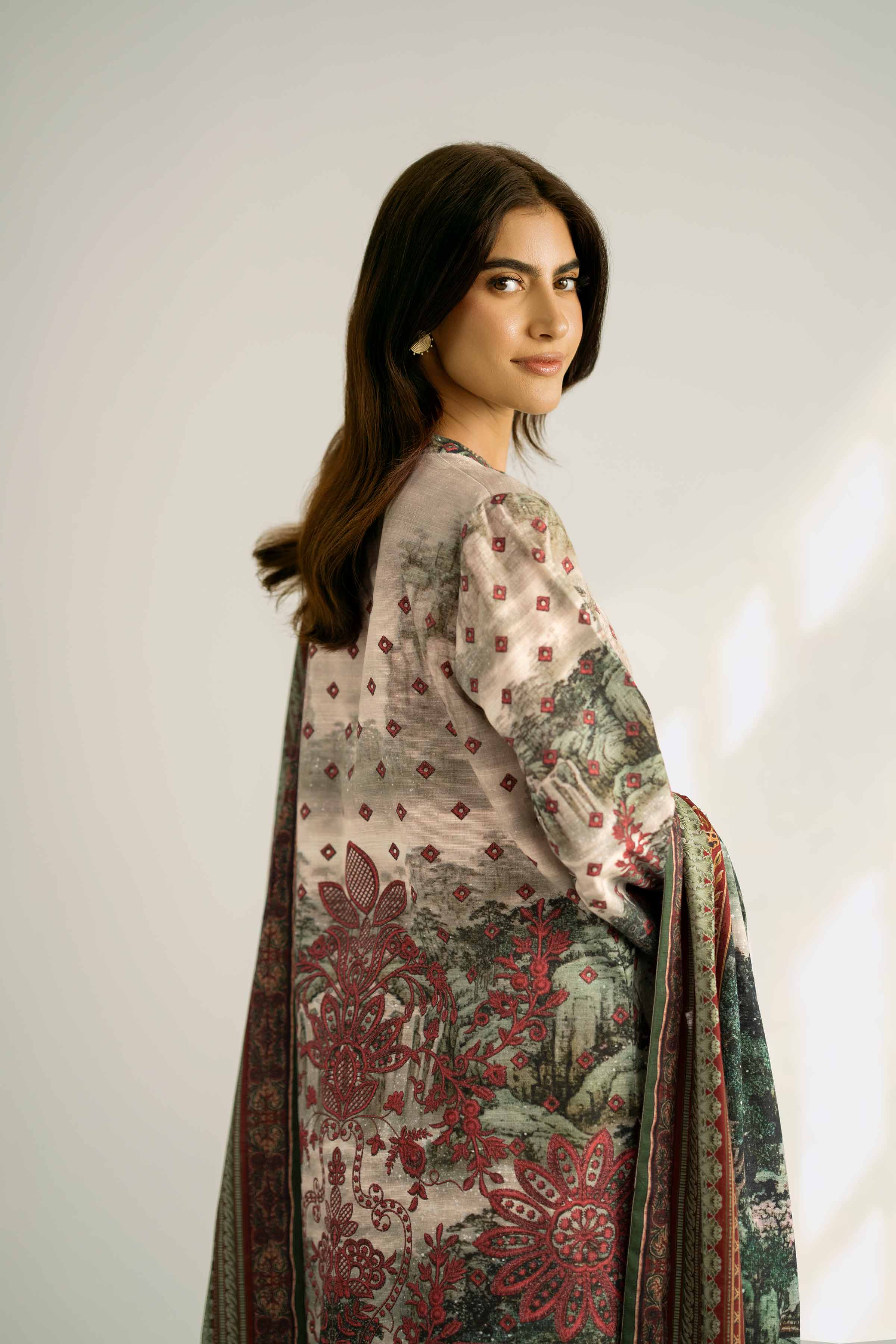 3 Piece - Digital Printed Suit - 42502423 for Women - Unstitched Collection | Nishat | Shop Online