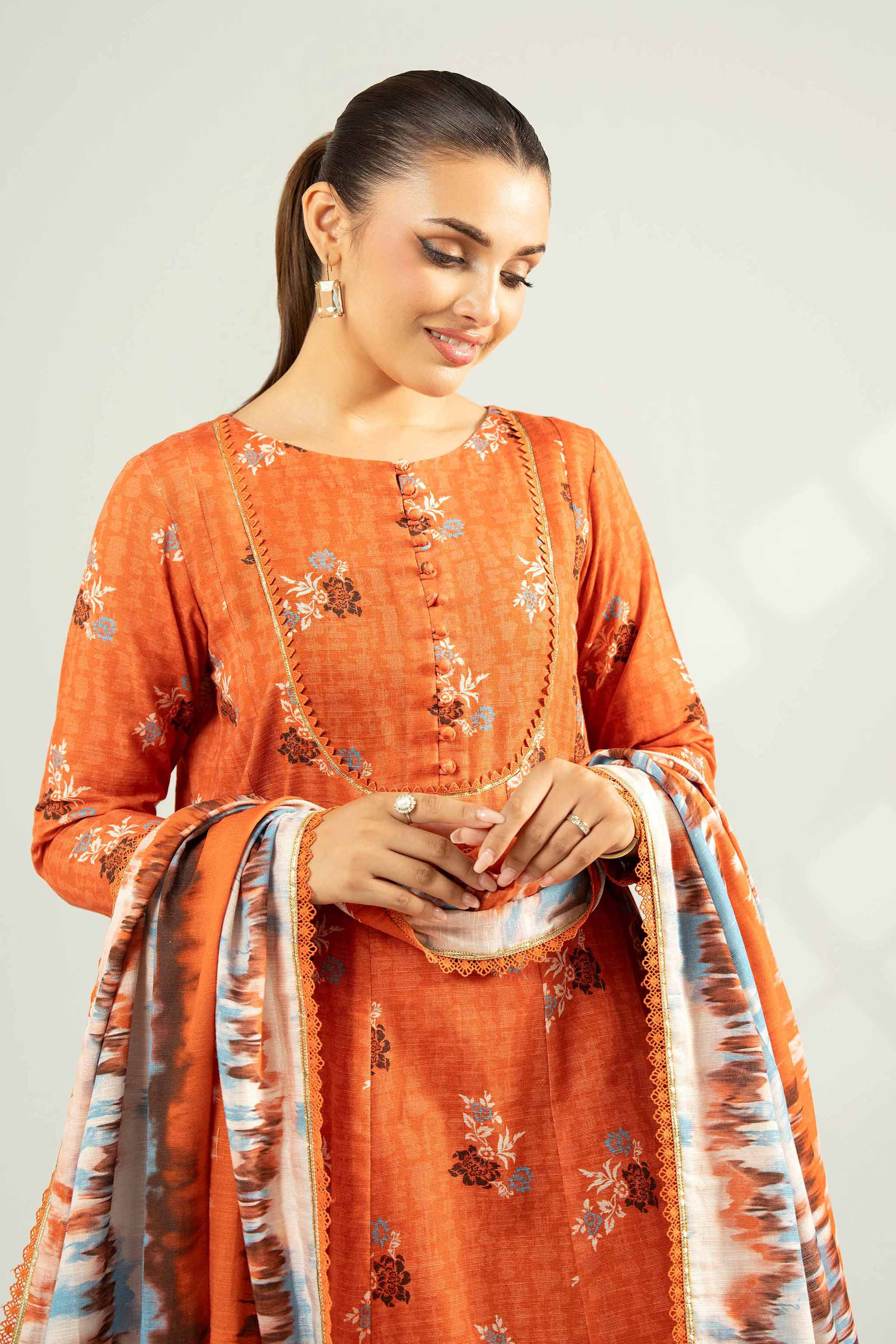 3 Piece - Printed Suit - 42502426 for Women - Unstitched Collection | Nishat | Shop Online
