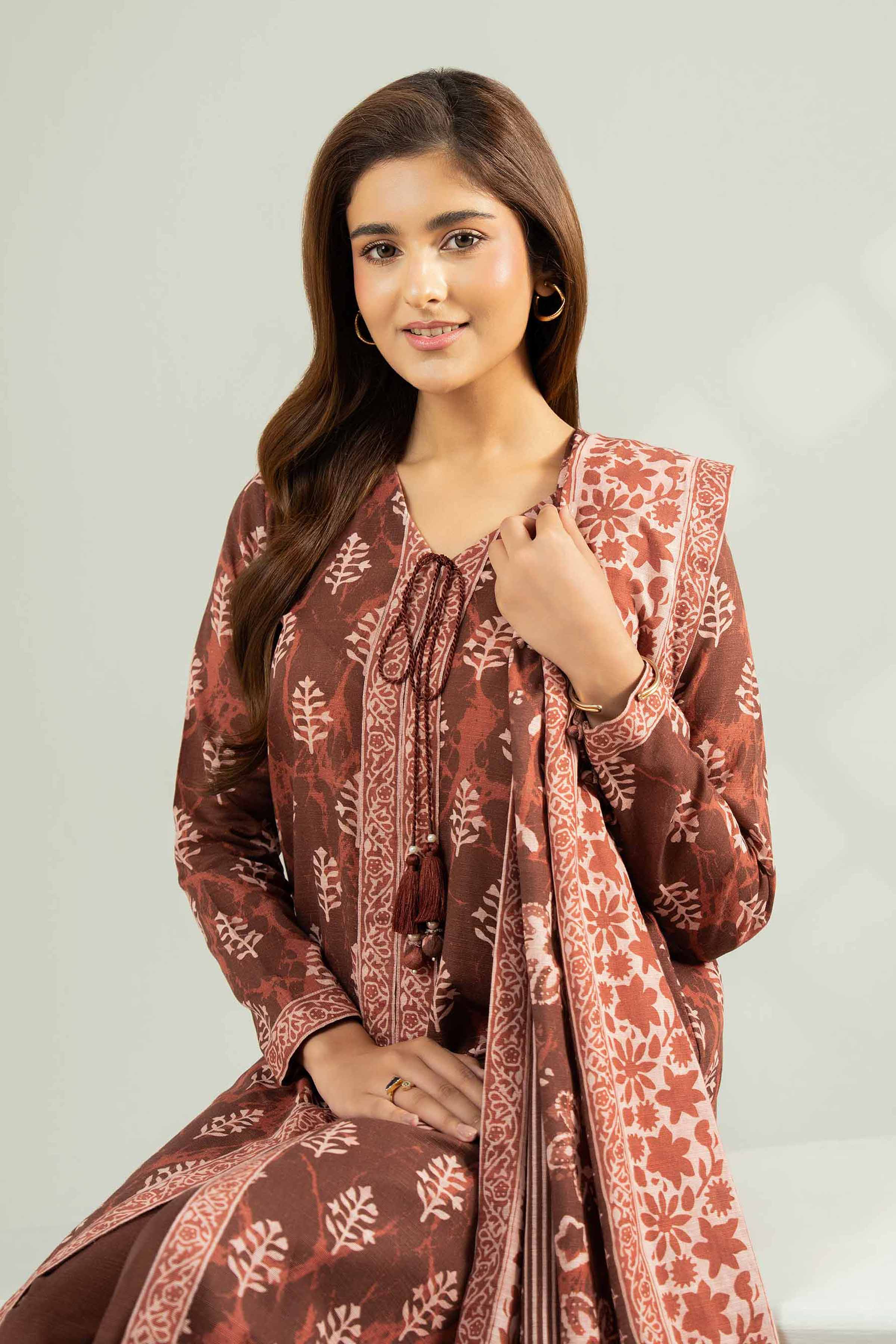 3 Piece - Printed Suit - 42502427 for Women - Unstitched Collection | Nishat | Shop Online
