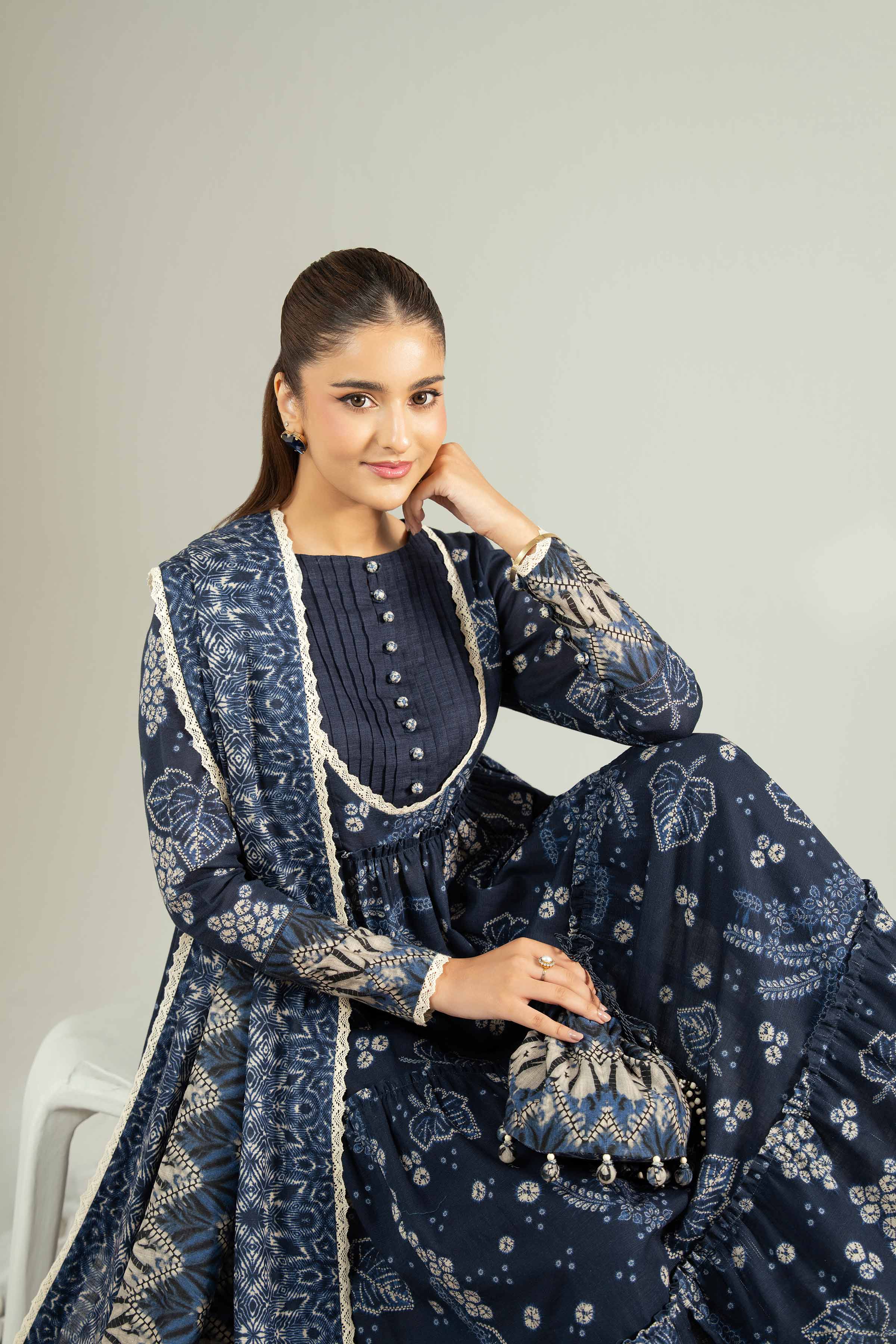 3 Piece - Printed Suit - 42502430 for Women - Unstitched Collection | Nishat | Shop Online