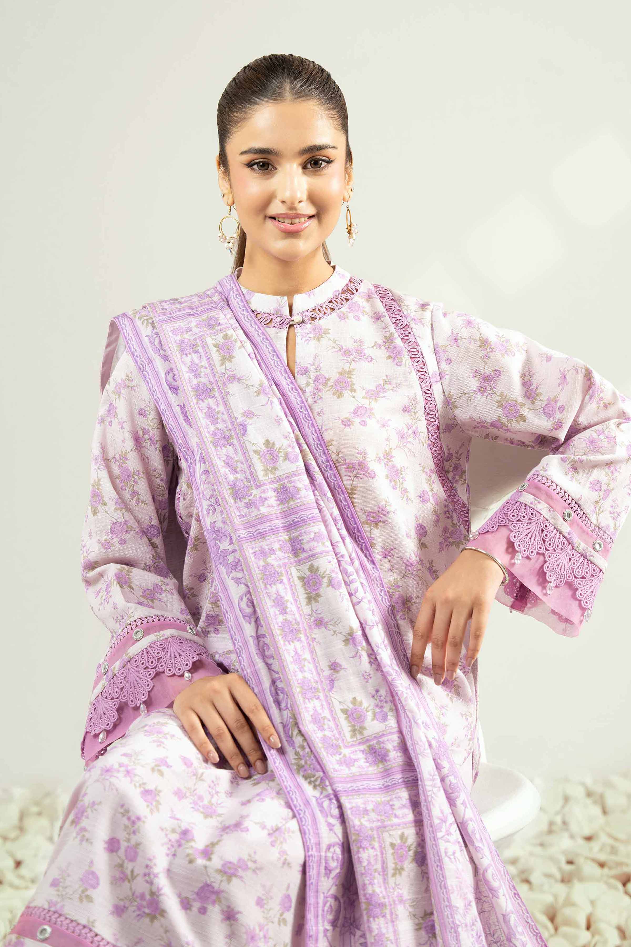 3 Piece - Printed Suit - 42502432 for Women - Unstitched Collection | Nishat | Shop Online