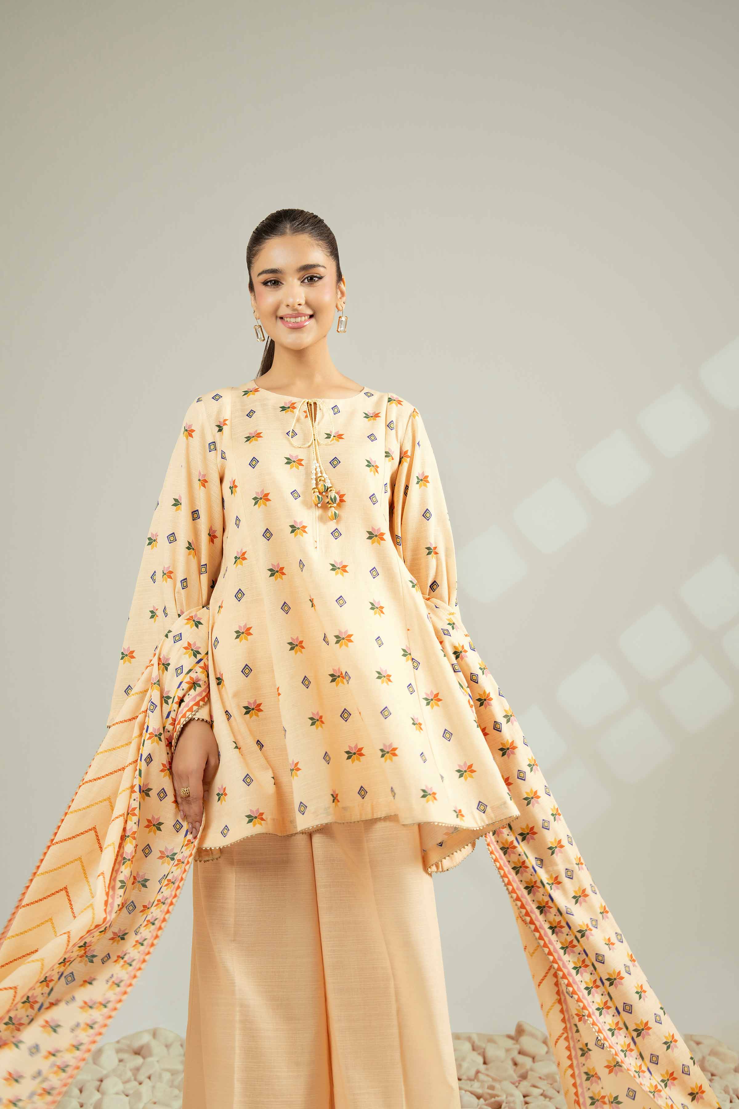 3 Piece - Printed Suit - 42502433 for Women - Unstitched Collection | Nishat | Shop Online