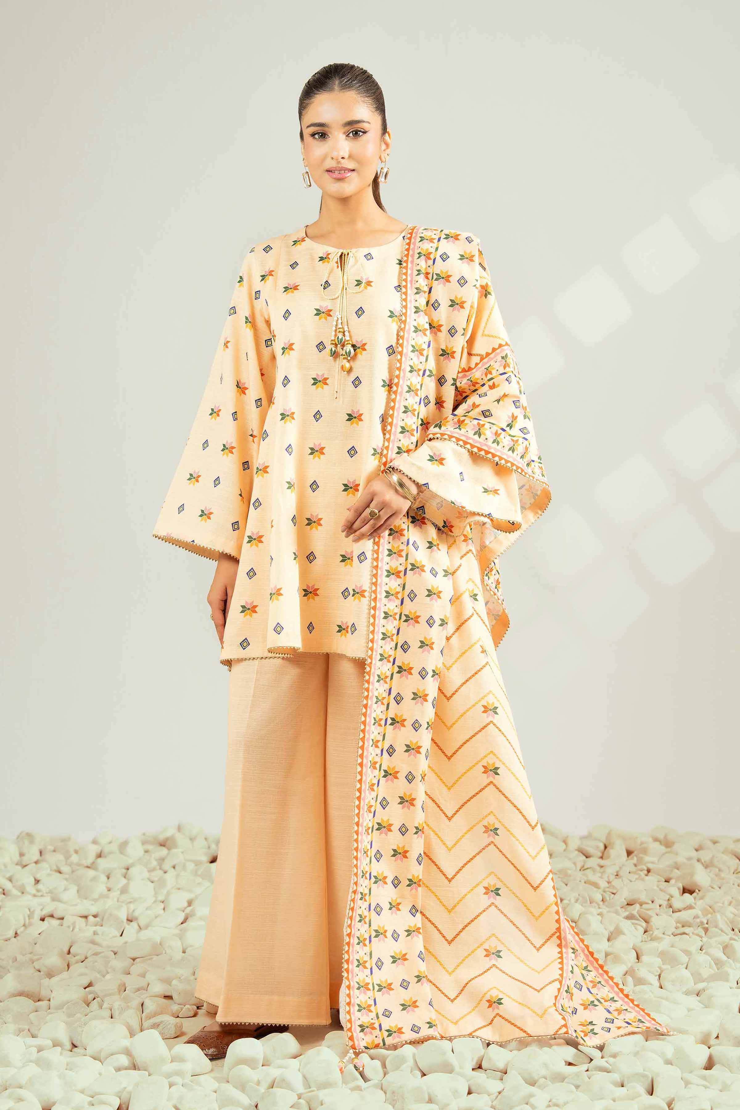 3 Piece - Printed Suit - 42502433 for Women - Unstitched Collection | Nishat | Shop Online