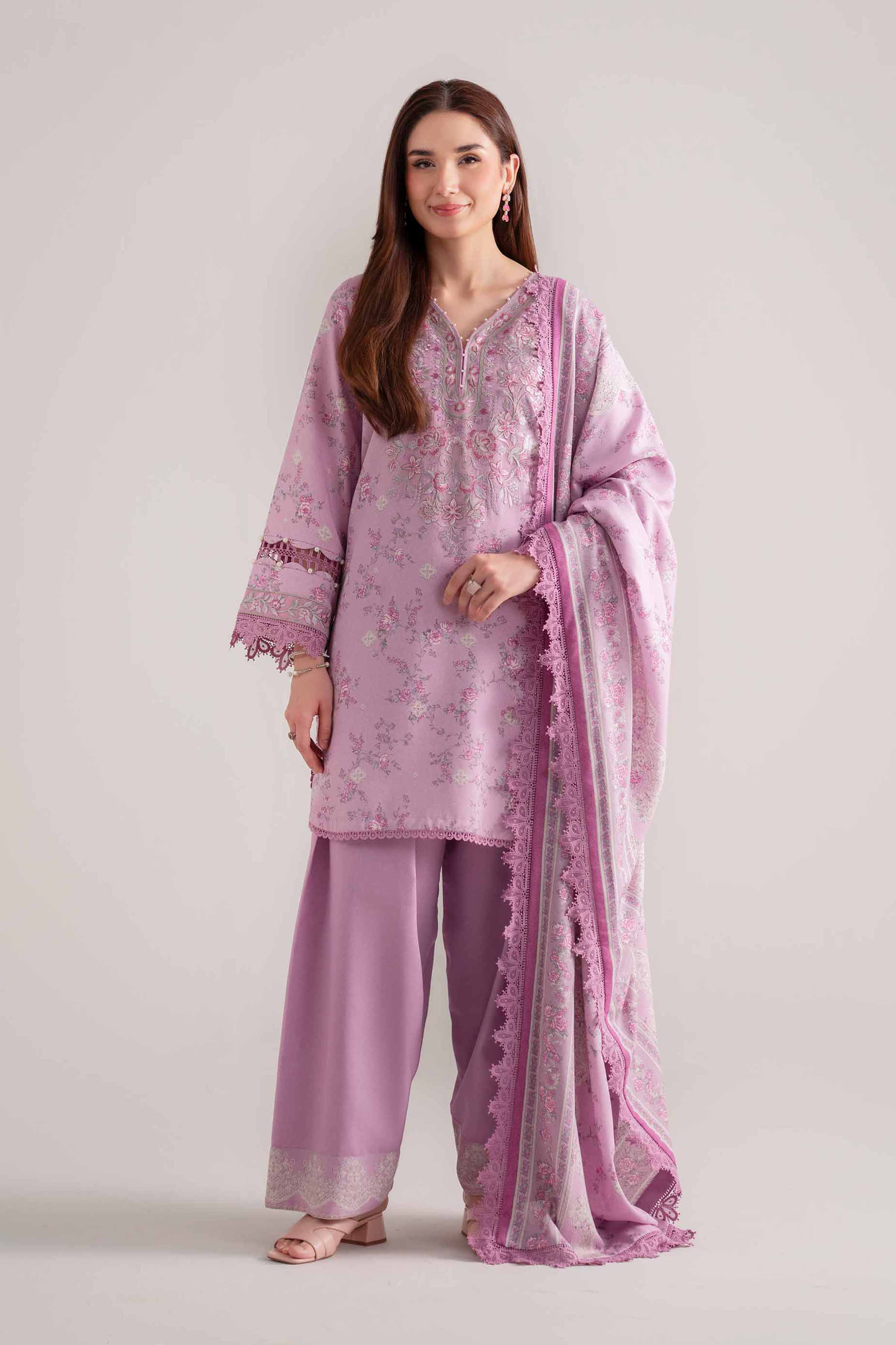 3 Piece - Embroidered Suit - 42502455 for Women - Unstitched Collection | Nishat | Shop Online
