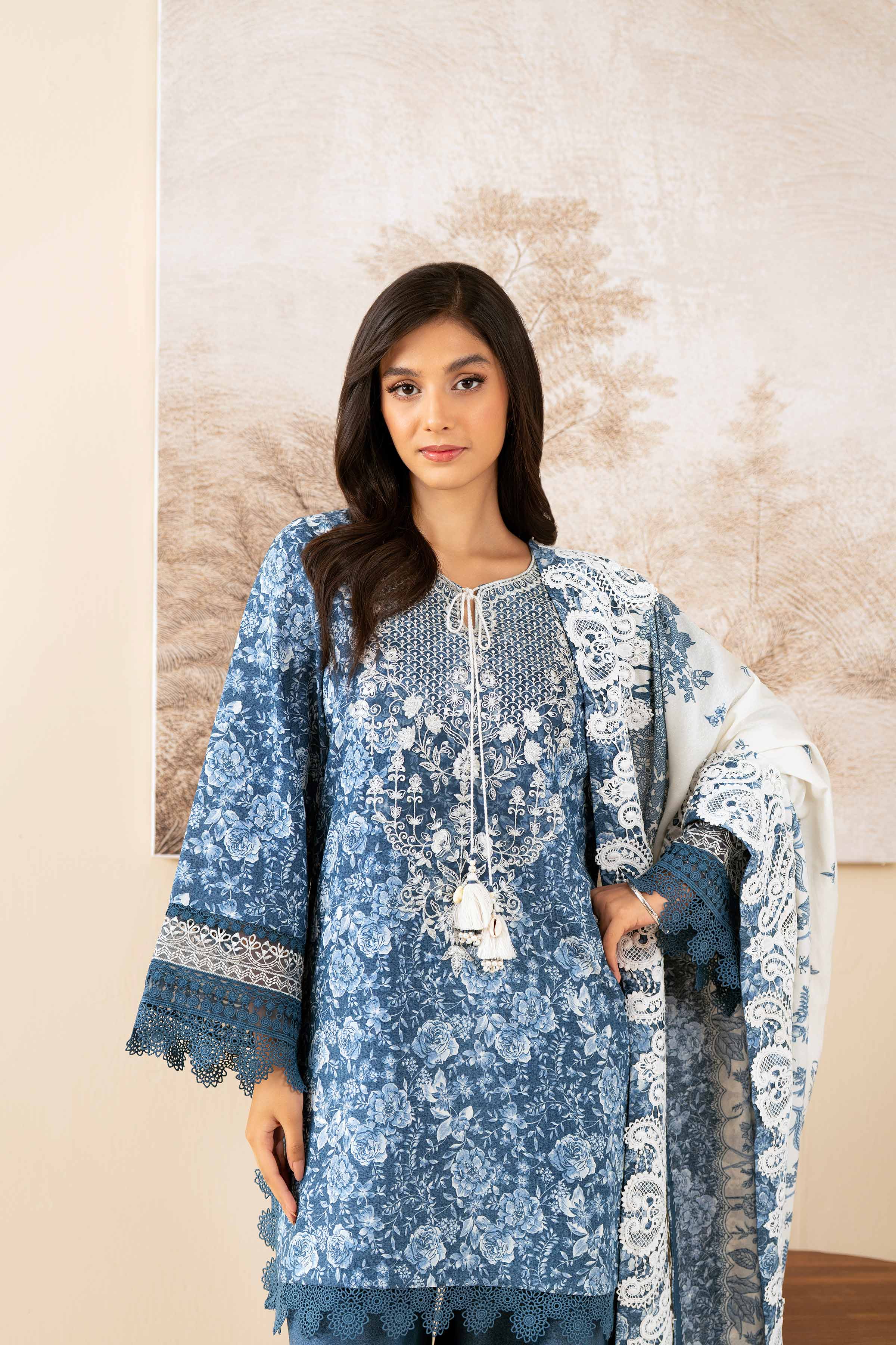 3 Piece - Embroidered Suit - 42502456 for Women - Unstitched Collection | Nishat | Shop Online