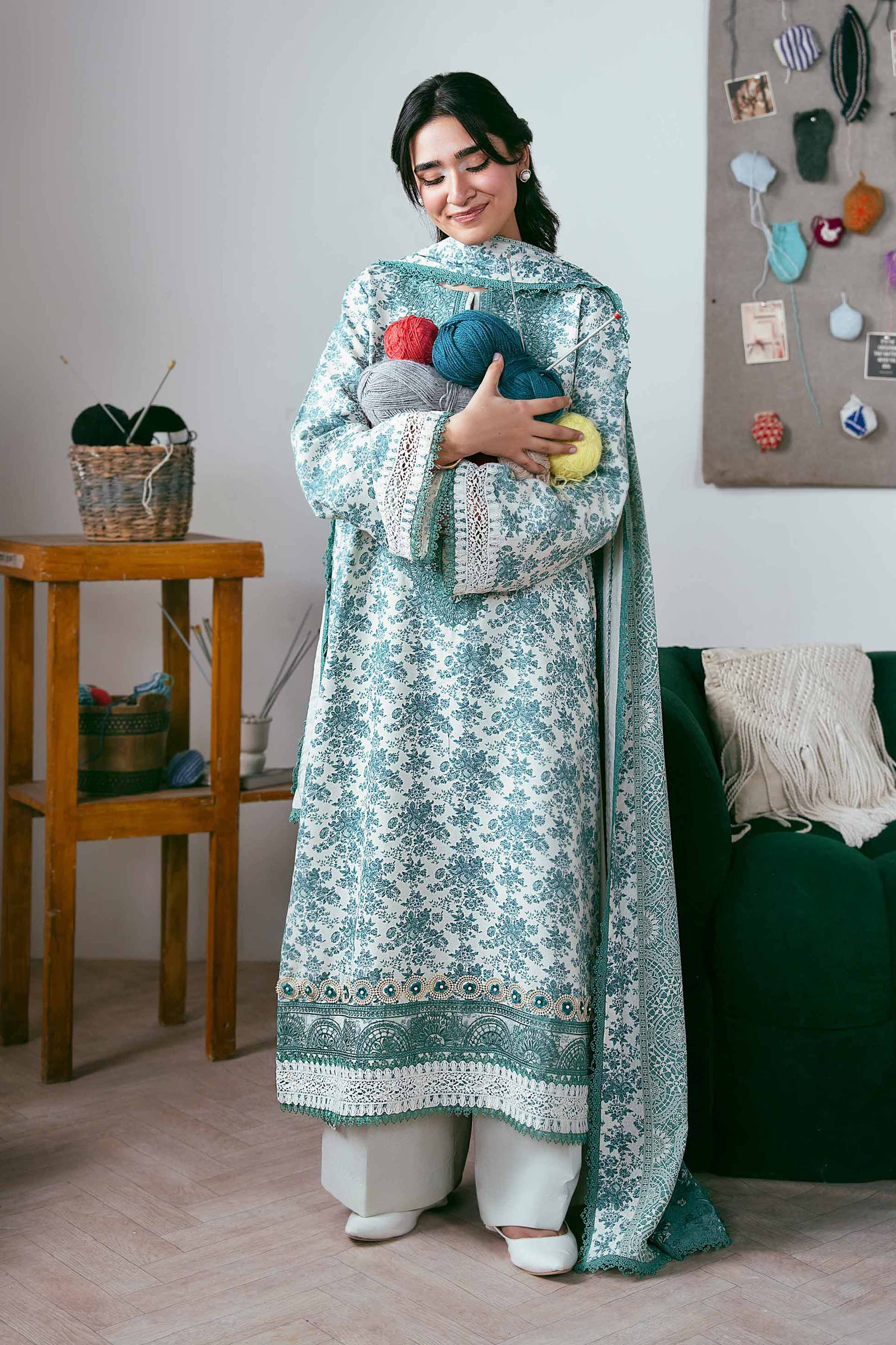 3 Piece - Embroidered Suit - 42502459 for Women - Unstitched Collection | Nishat | Shop Online