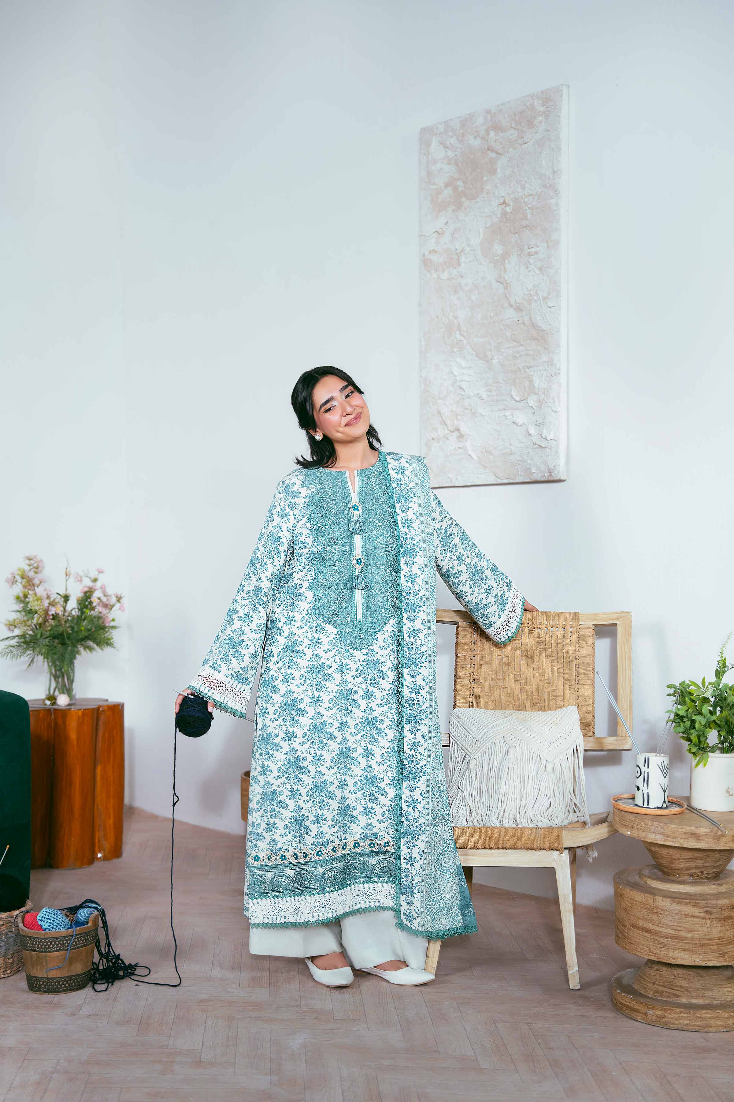 3 Piece - Embroidered Suit - 42502459 for Women - Unstitched Collection | Nishat | Shop Online