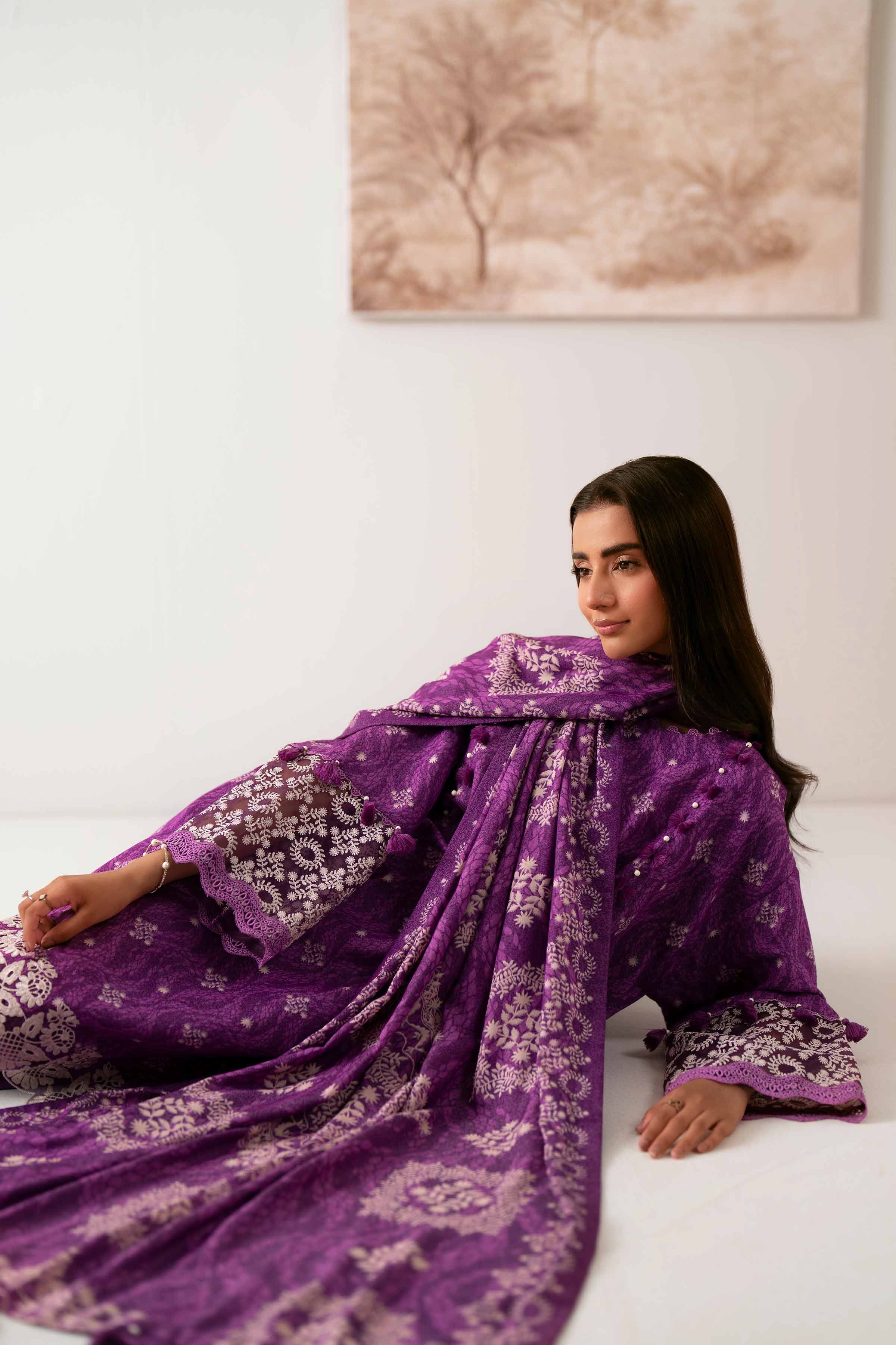 3 Piece - Embroidered Suit - 42502461 for Women - Unstitched Collection | Nishat | Shop Online