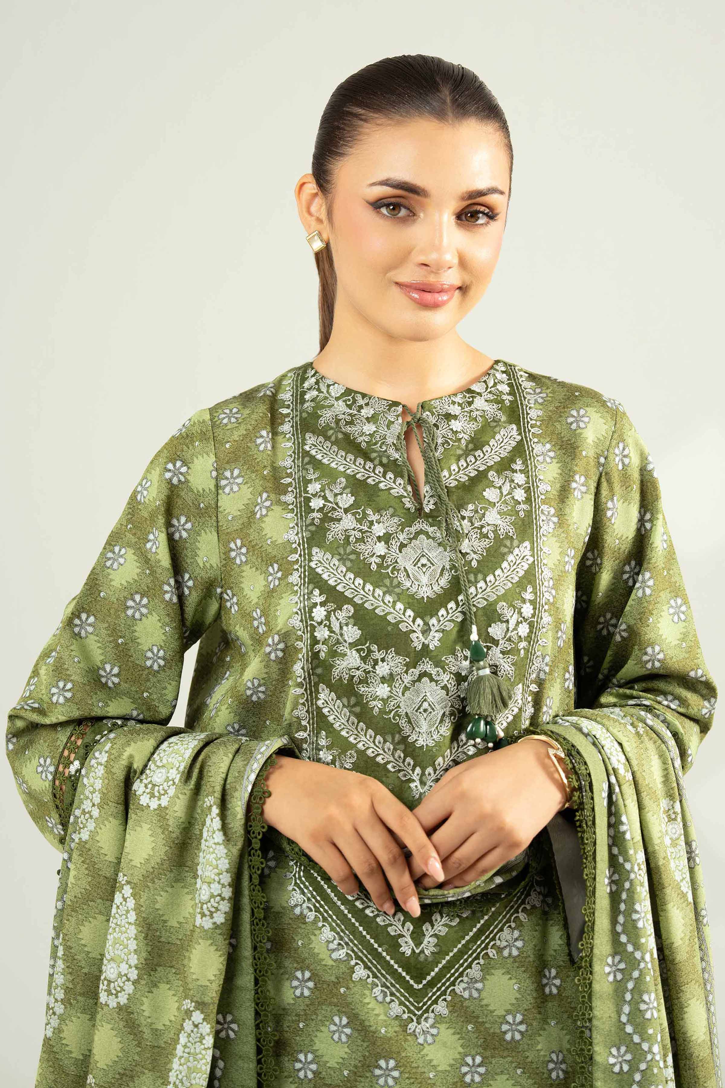 3 Piece - Embroidered Suit - 42502462 for Women - Unstitched Collection | Nishat | Shop Online