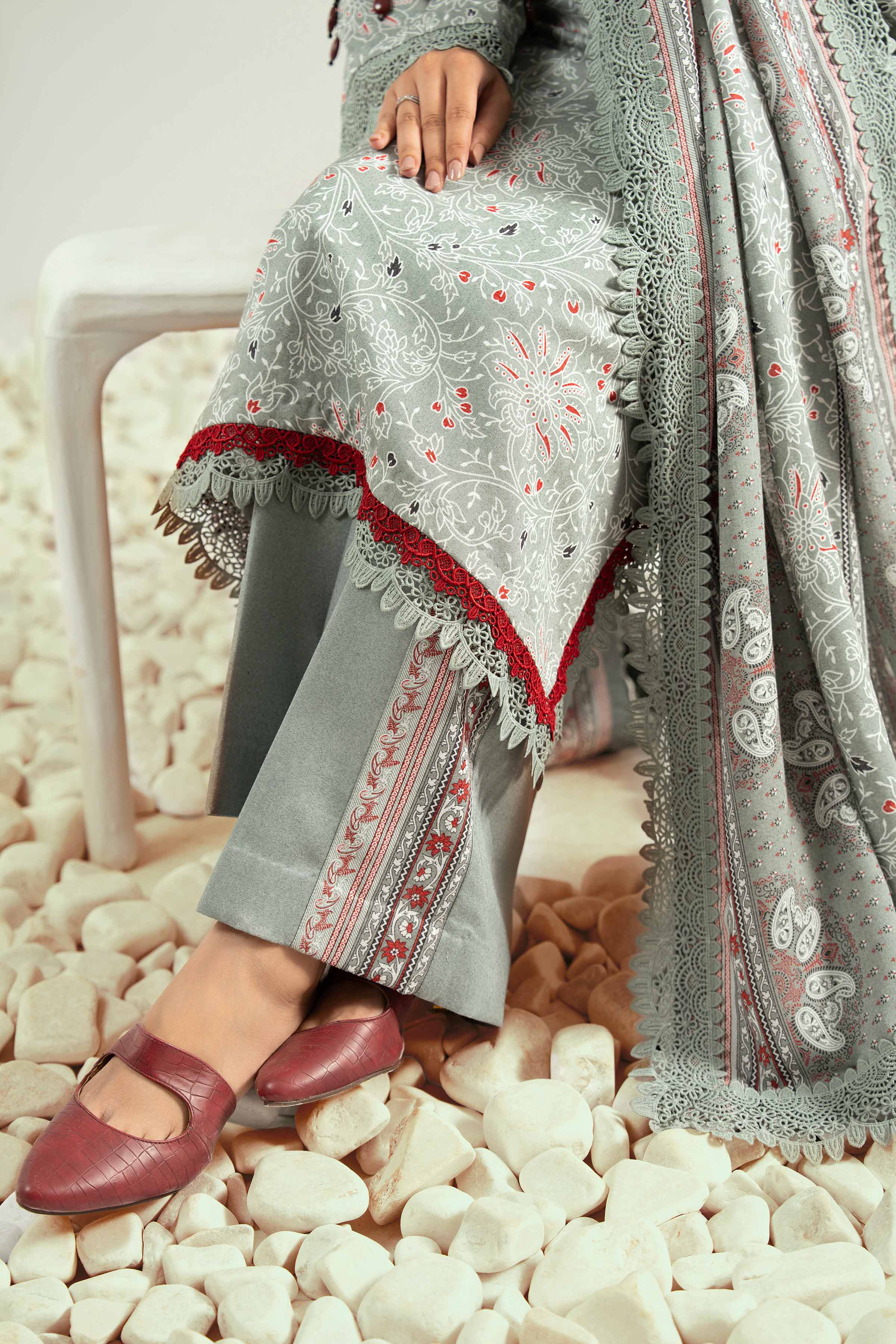 3 Piece - Embroidered Suit - 42502463 for Women - Unstitched Collection | Nishat | Shop Online