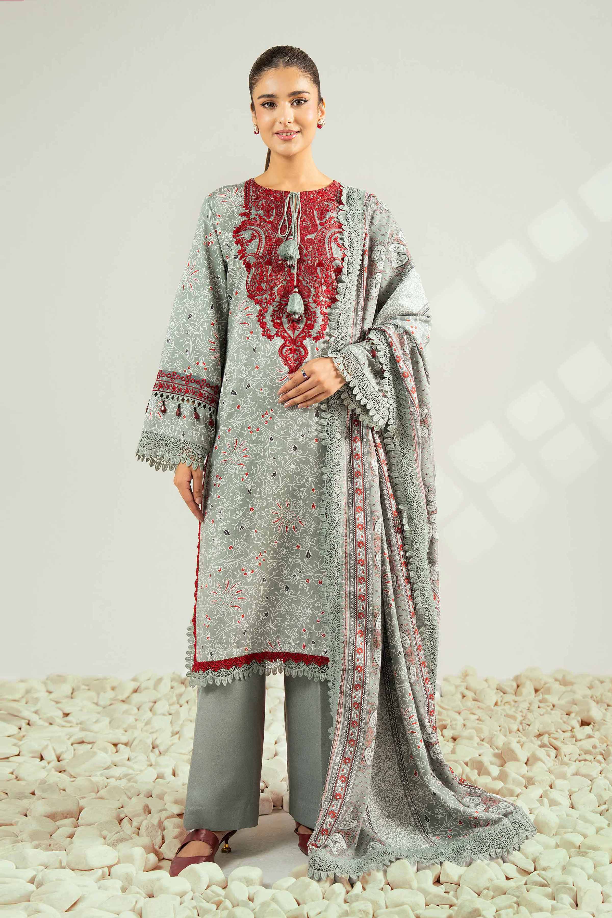 3 Piece - Embroidered Suit - 42502463 for Women - Unstitched Collection | Nishat | Shop Online