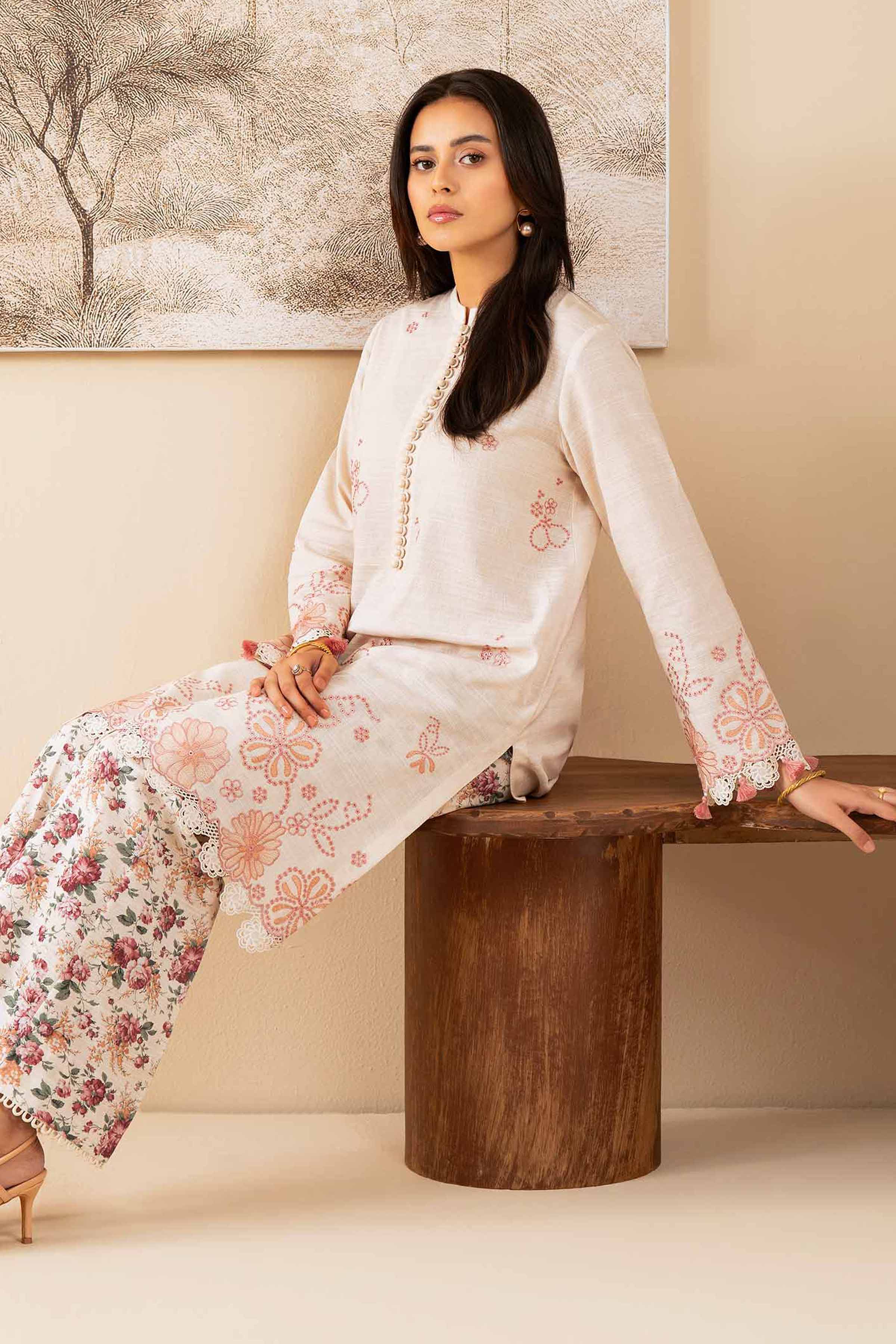 2 Piece - Embroidered Suit - 42502484 for Women - Unstitched Collection | Nishat | Shop Online