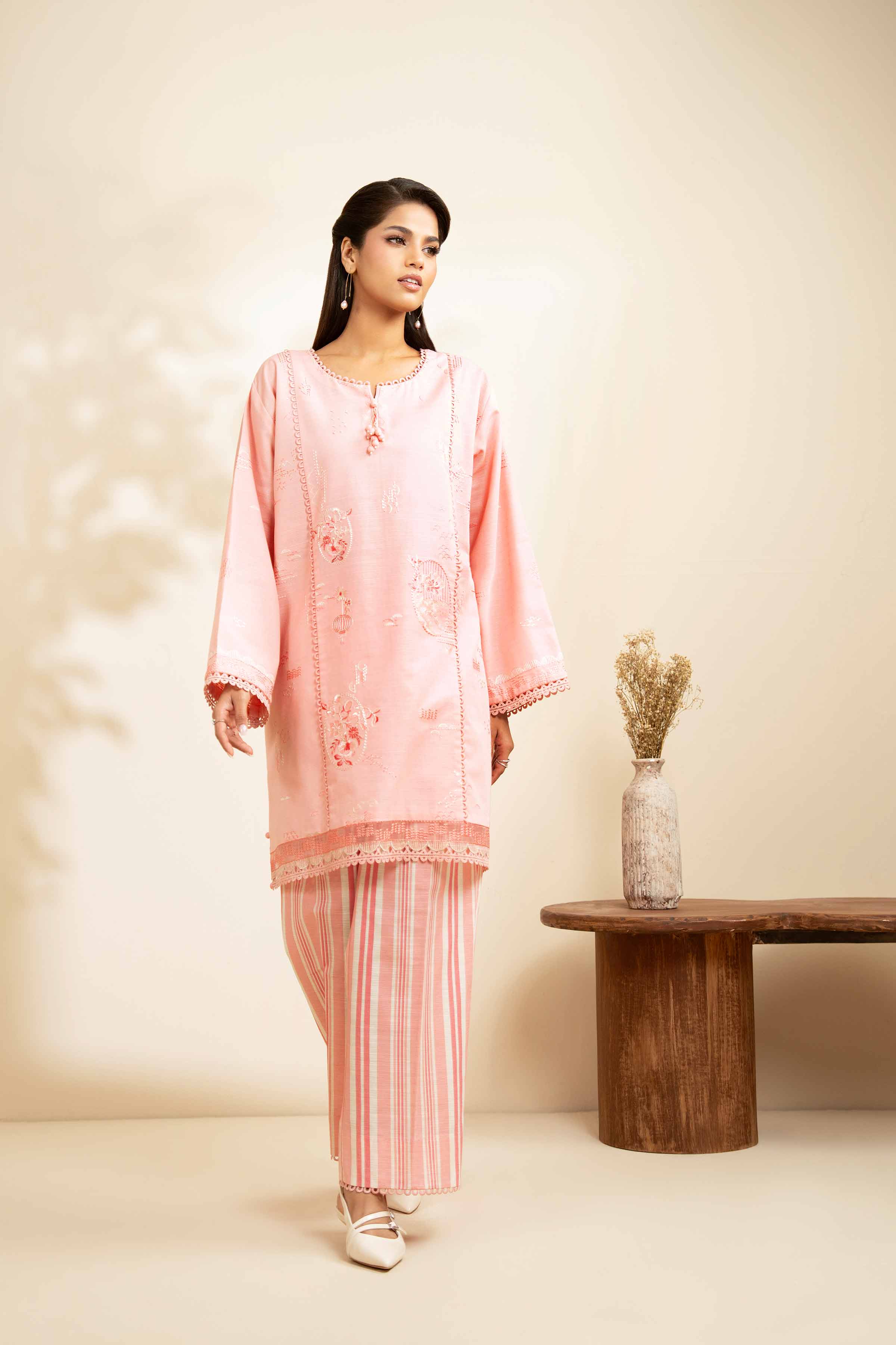 2 Piece - Printed Embroidered Suit - 42502485 for Women - Unstitched Collection | Nishat | Shop Online