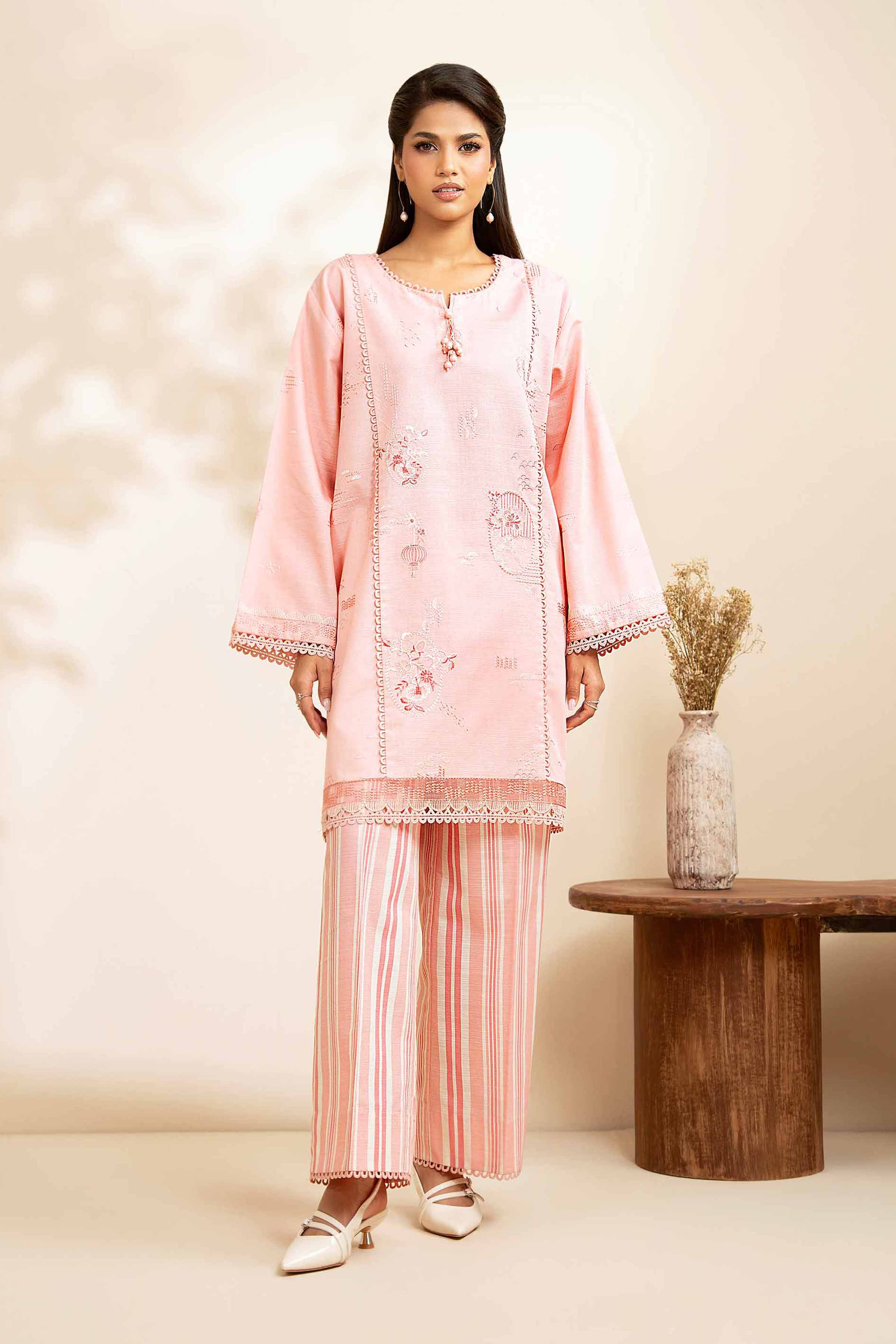 2 Piece - Printed Embroidered Suit - 42502485 for Women - Unstitched Collection | Nishat | Shop Online